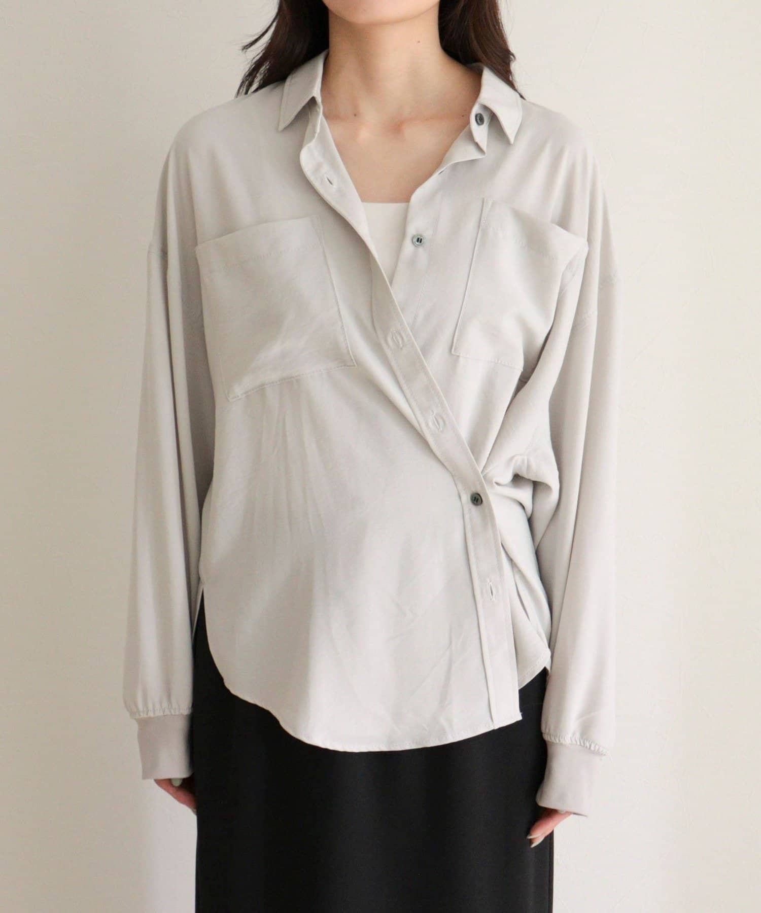 FREDY & GLOSTER(フレディ アンド グロスター) とろみカシュクールシャツ