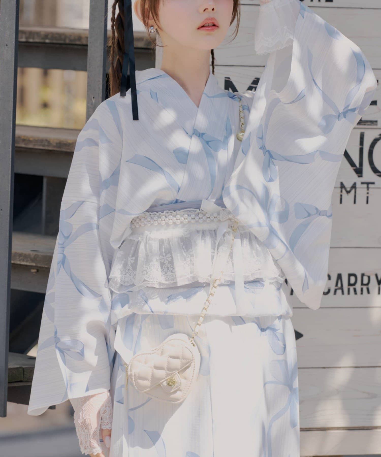 Remind me and forever(リマインドミーアンドフォーエバー) 【浴衣collection】レース帯揚げ飾り