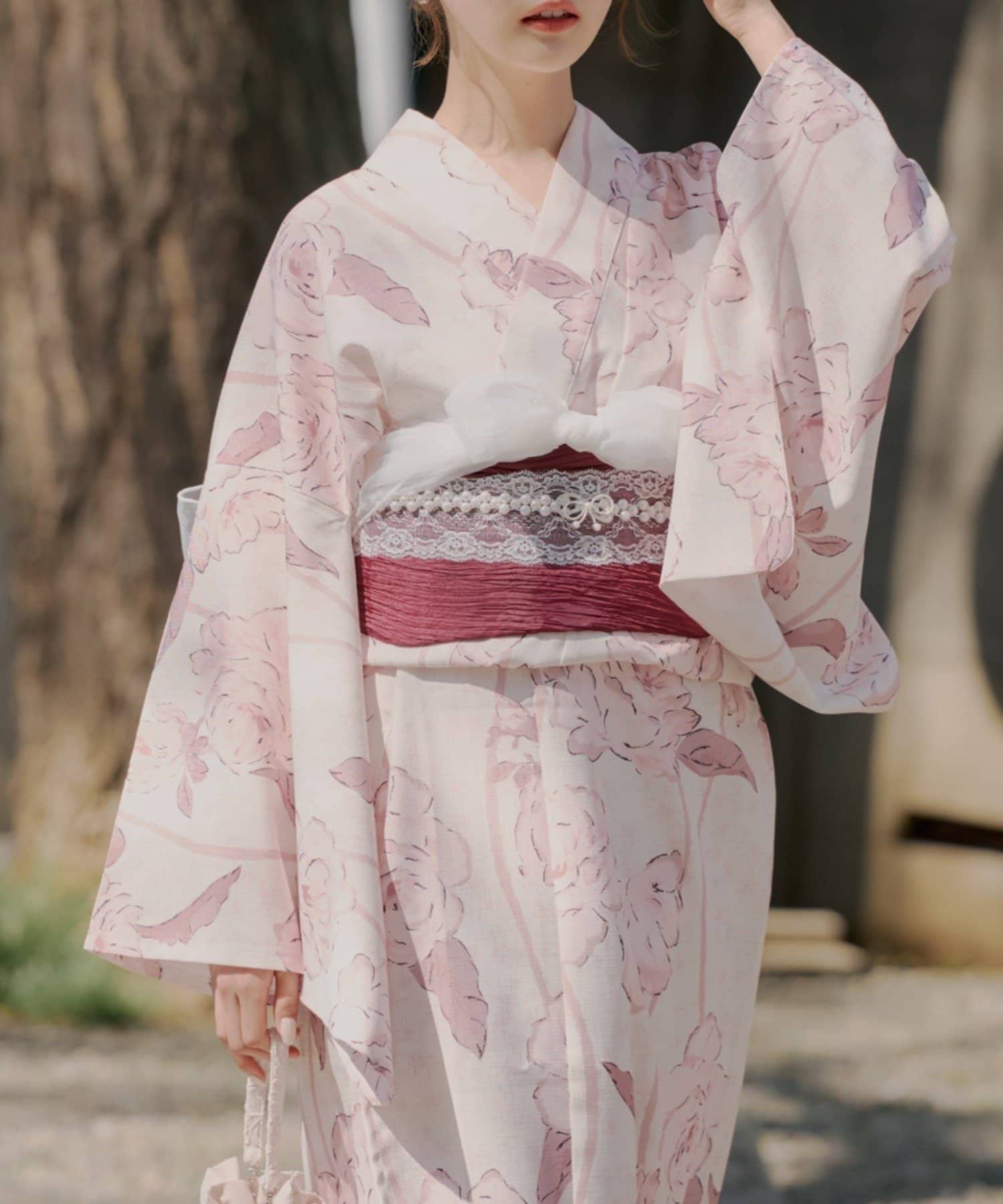 Remind me and forever(リマインドミーアンドフォーエバー) 【浴衣collection】フリルレース帯飾り