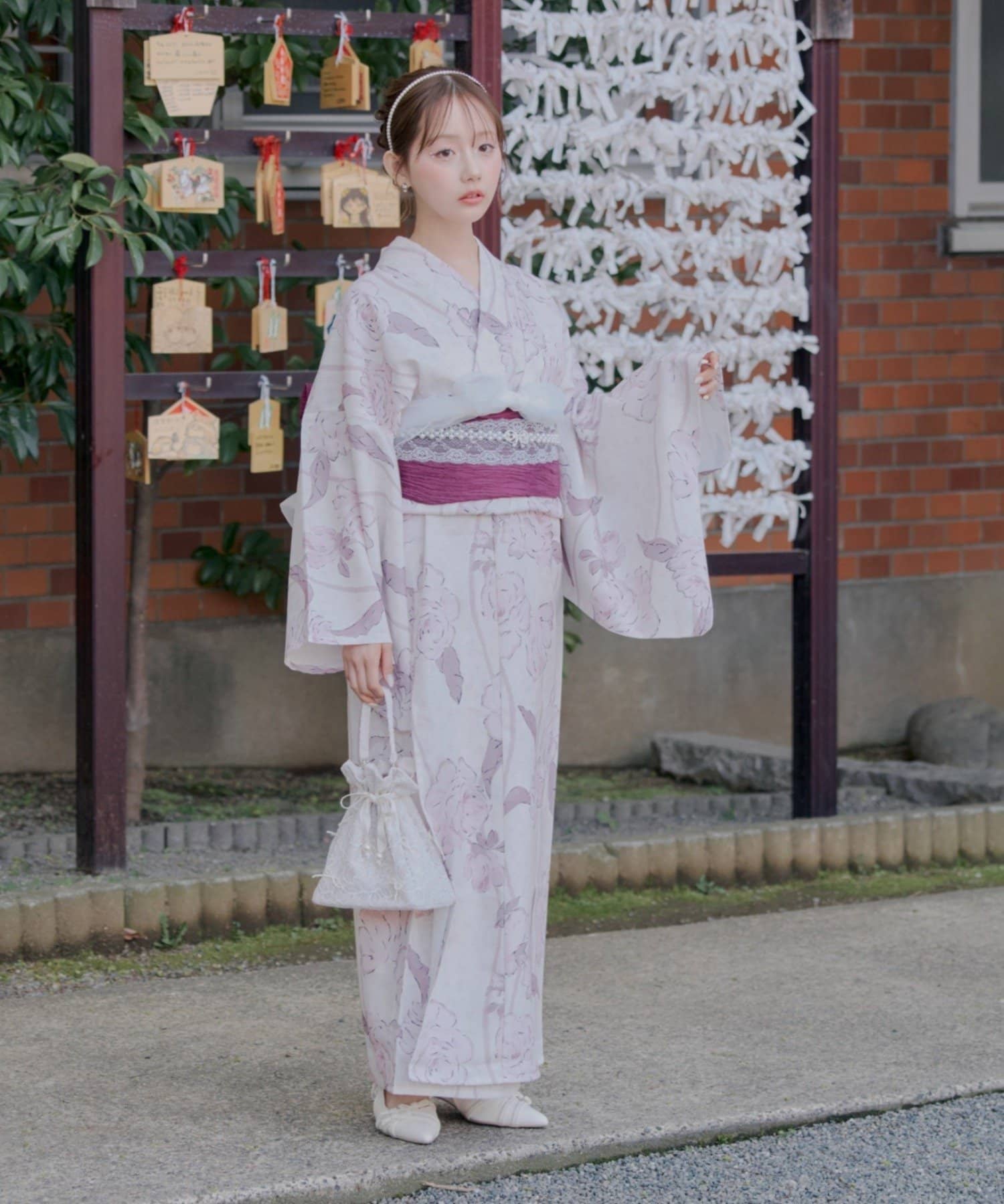 Remind me and forever(リマインドミーアンドフォーエバー) 【浴衣collection】フリルレース帯飾り