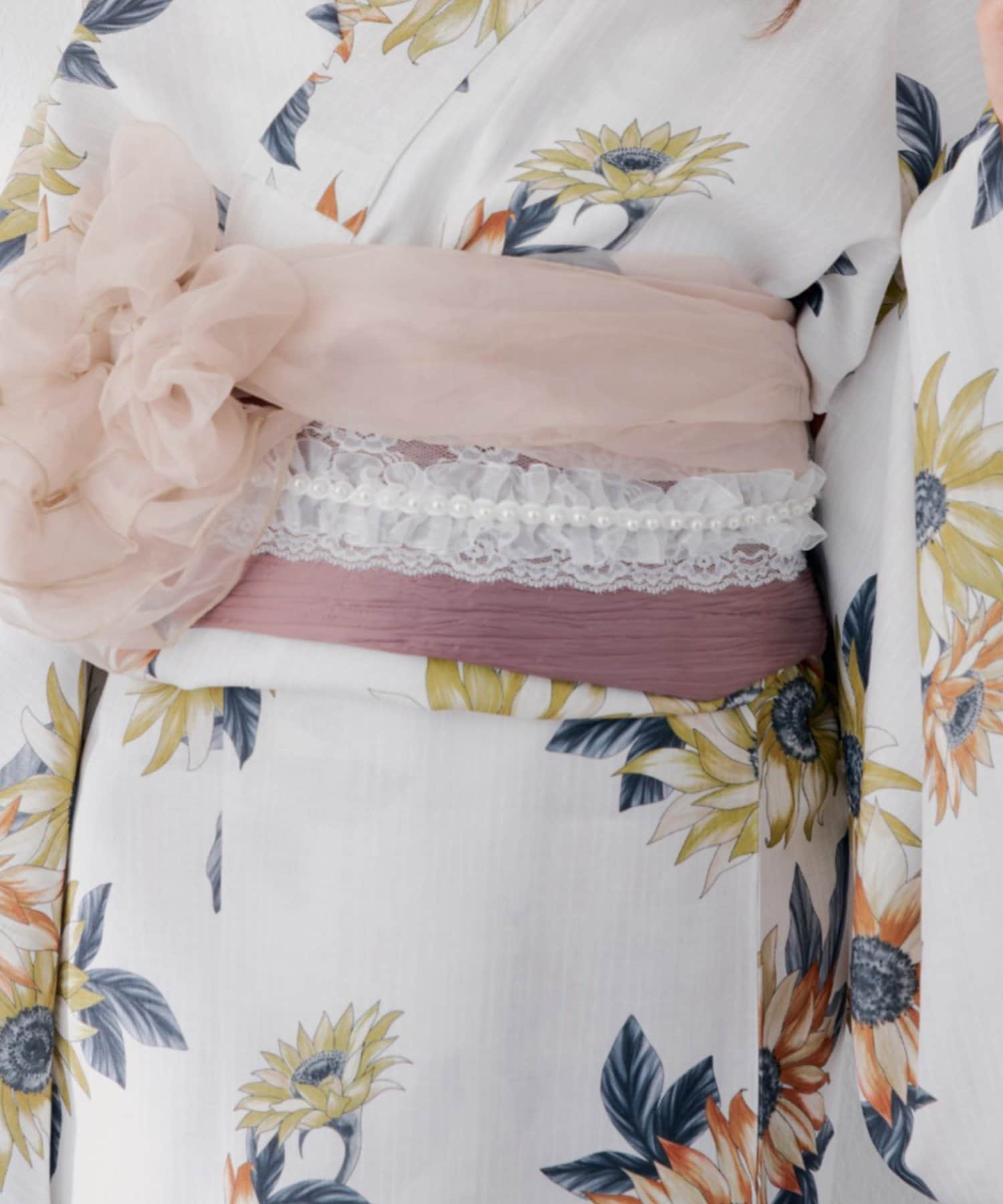 Remind me and forever(リマインドミーアンドフォーエバー) 【浴衣collection】オーガンジーパール帯止め