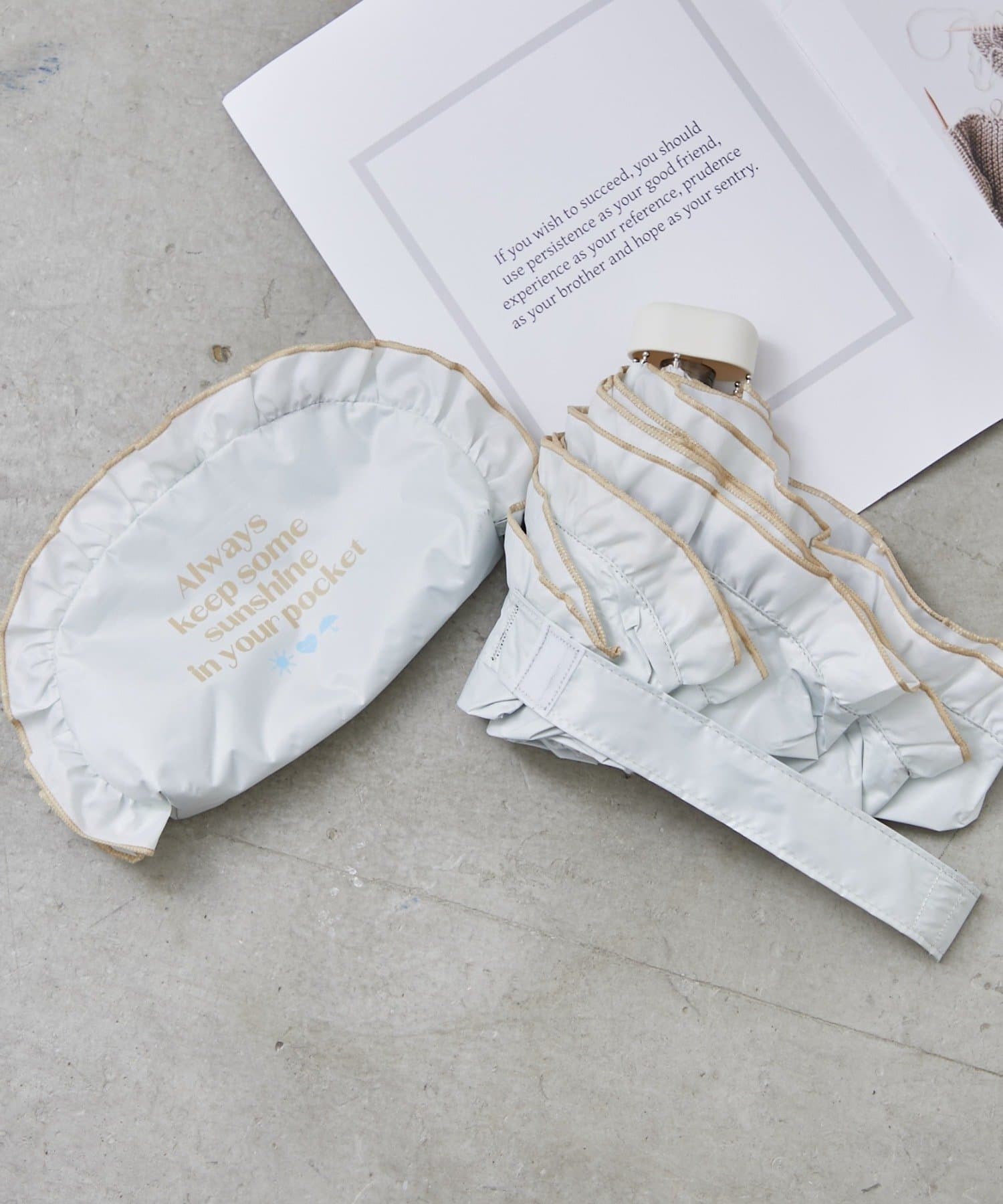 Remind me and forever(リマインドミーアンドフォーエバー) 【晴雨兼用】ポーチ付き折りたたみ傘