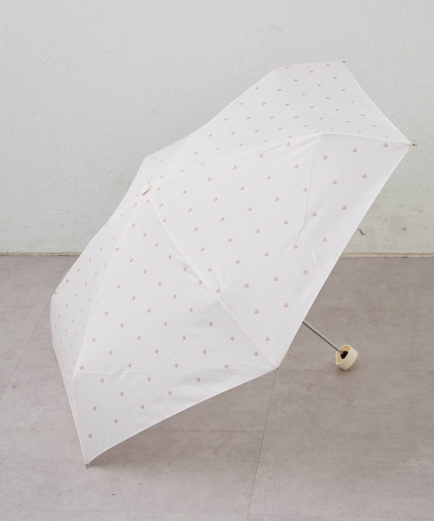 NICE CLAUP / OLIVE des OLIVE OUTLET(ナイスクラップ  / オリーブ デ オリーブ アウトレット) 【晴雨兼用】ハートトートバッグ付き 折り畳み傘