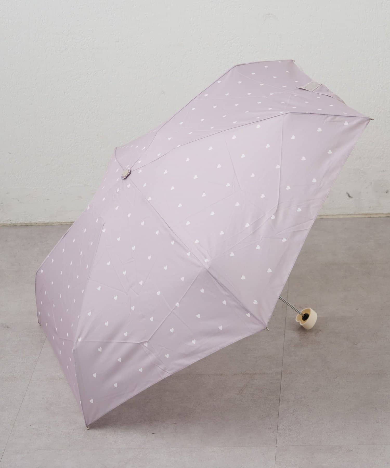 NICE CLAUP / OLIVE des OLIVE OUTLET(ナイスクラップ  / オリーブ デ オリーブ アウトレット) 【晴雨兼用】ハートトートバッグ付き 折り畳み傘