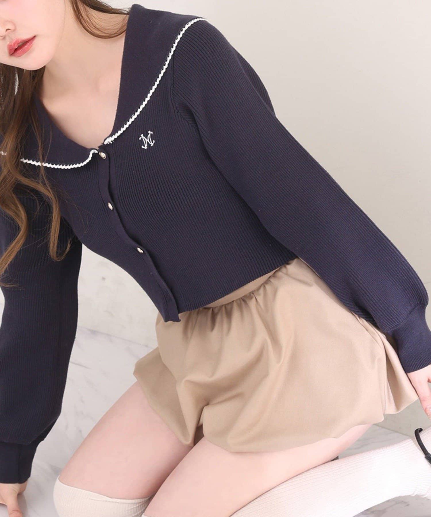 NICE CLAUP / OLIVE des OLIVE OUTLET(ナイスクラップ  / オリーブ デ オリーブ アウトレット) 【one after another】セーラーニット