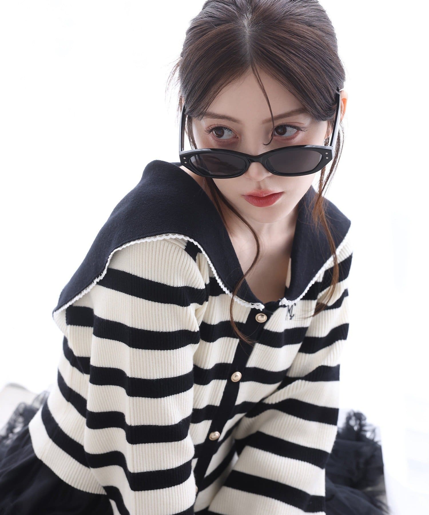 NICE CLAUP / OLIVE des OLIVE OUTLET(ナイスクラップ  / オリーブ デ オリーブ アウトレット) 【one after another】セーラーニット