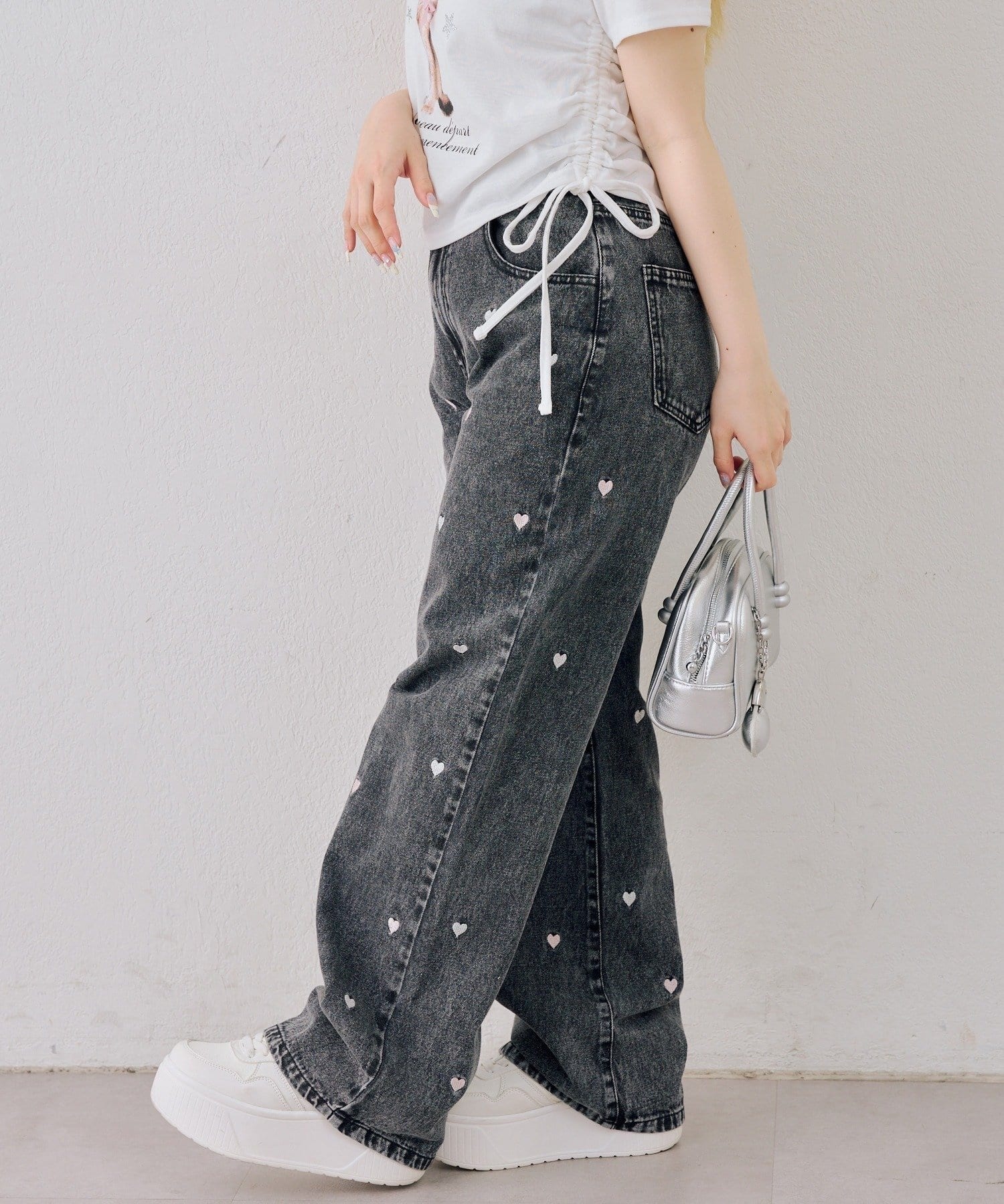 NICE CLAUP / OLIVE des OLIVE OUTLET(ナイスクラップ  / オリーブ デ オリーブ アウトレット) 【ANOTHER BRANCH】刺繍アソートパンツ