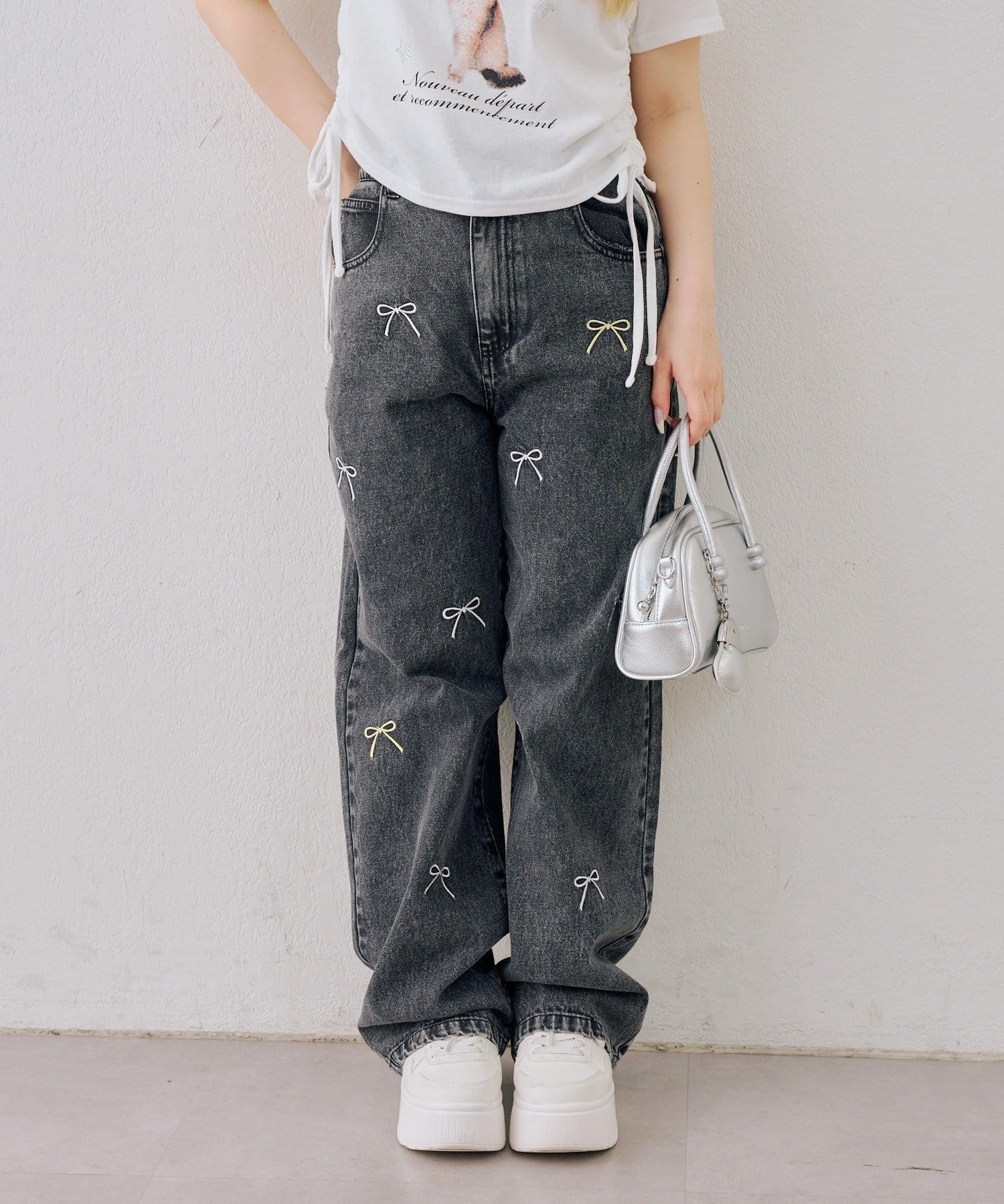 NICE CLAUP / OLIVE des OLIVE OUTLET(ナイスクラップ  / オリーブ デ オリーブ アウトレット) 【ANOTHER BRANCH】刺繍アソートパンツ