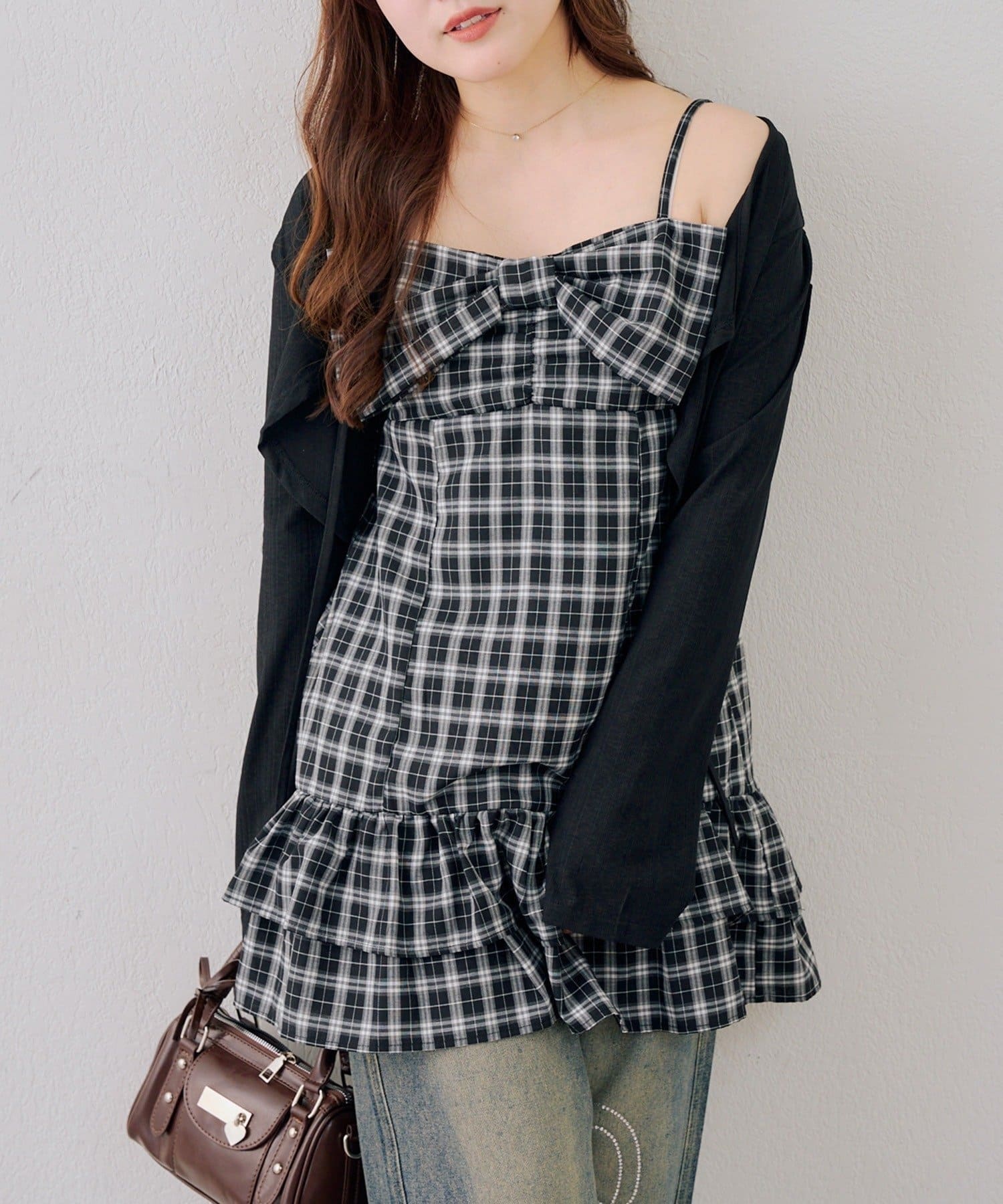 NICE CLAUP / OLIVE des OLIVE OUTLET(ナイスクラップ  / オリーブ デ オリーブ アウトレット) 【ANOTHER BRANCH】ボレロ+リボンキャミワンピセット