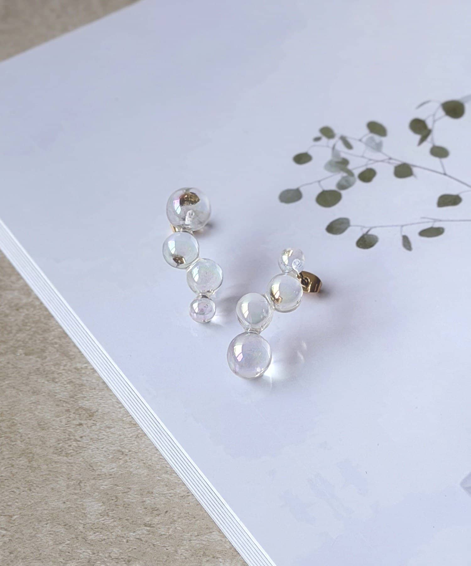 3COINS(スリーコインズ) クリアドットピアス