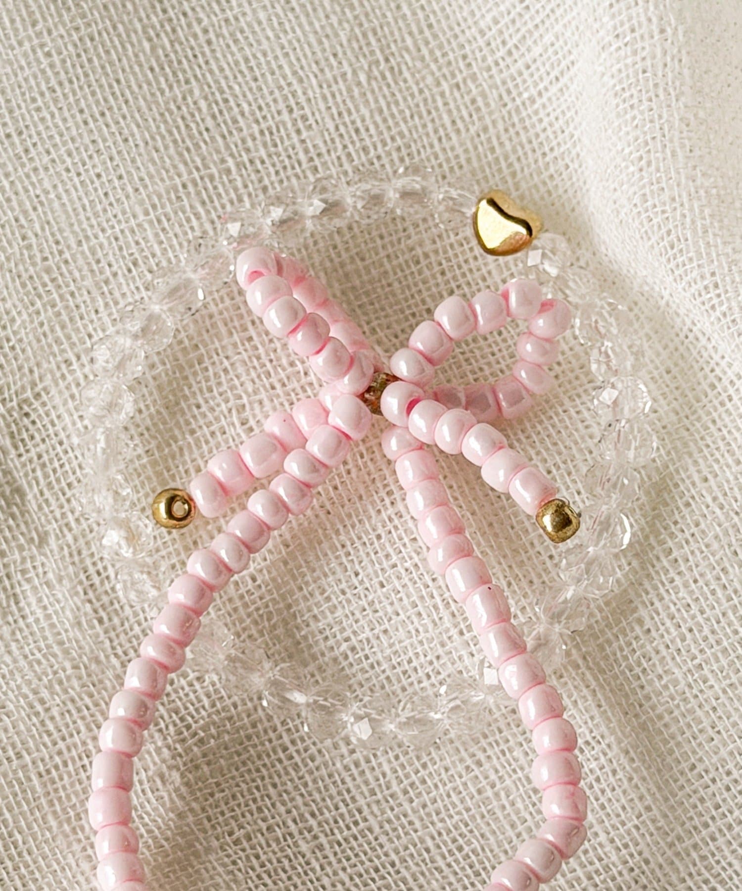 3COINS(スリーコインズ) リボンビーズブレス2個セット／KIDS