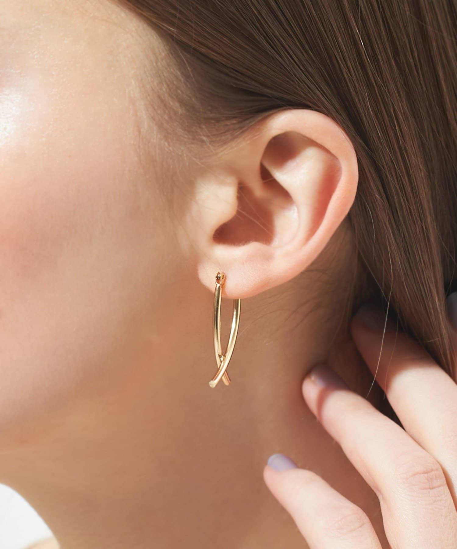 3COINS(スリーコインズ) ラインクロスワンタッチピアス