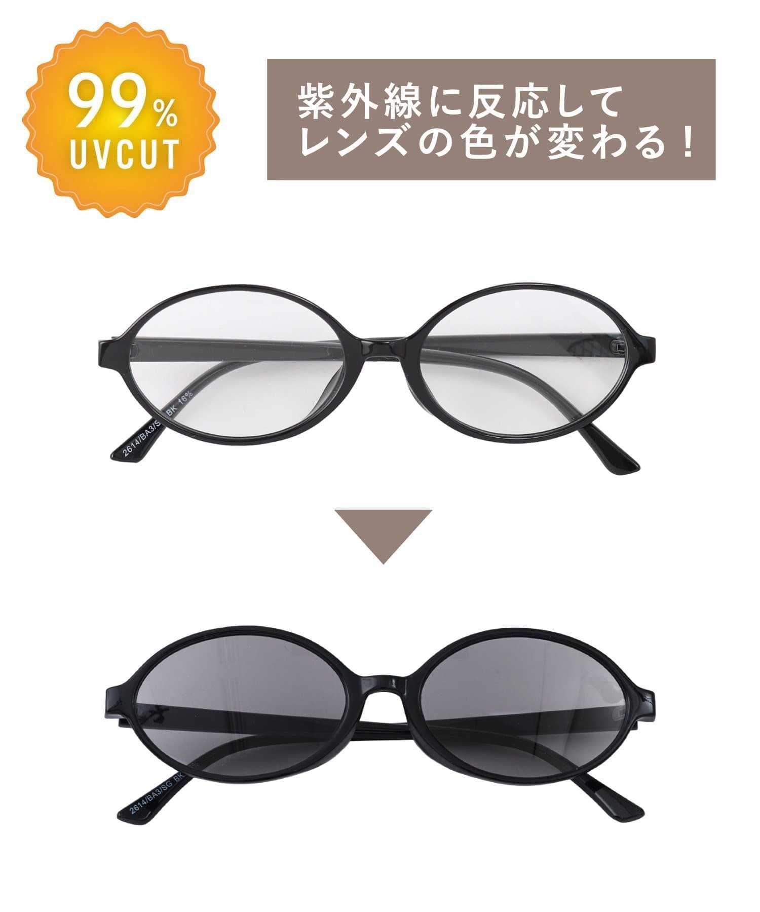 3COINS(スリーコインズ) 細プラ調光サングラス