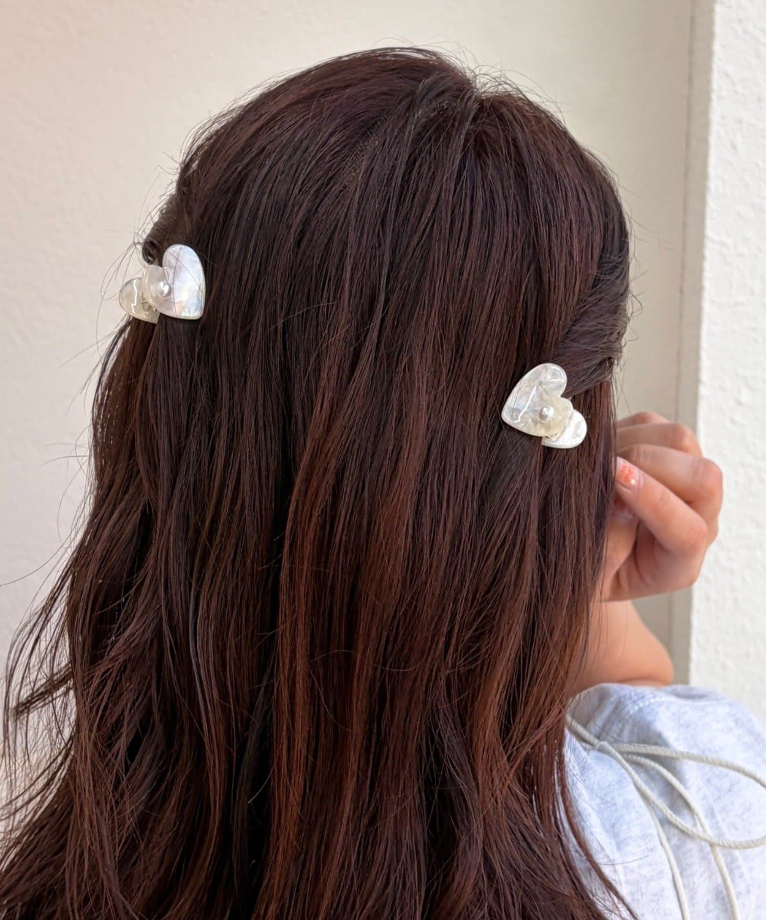 Lattice(ラティス) ニュアンスハートミニクリップセット(2P)