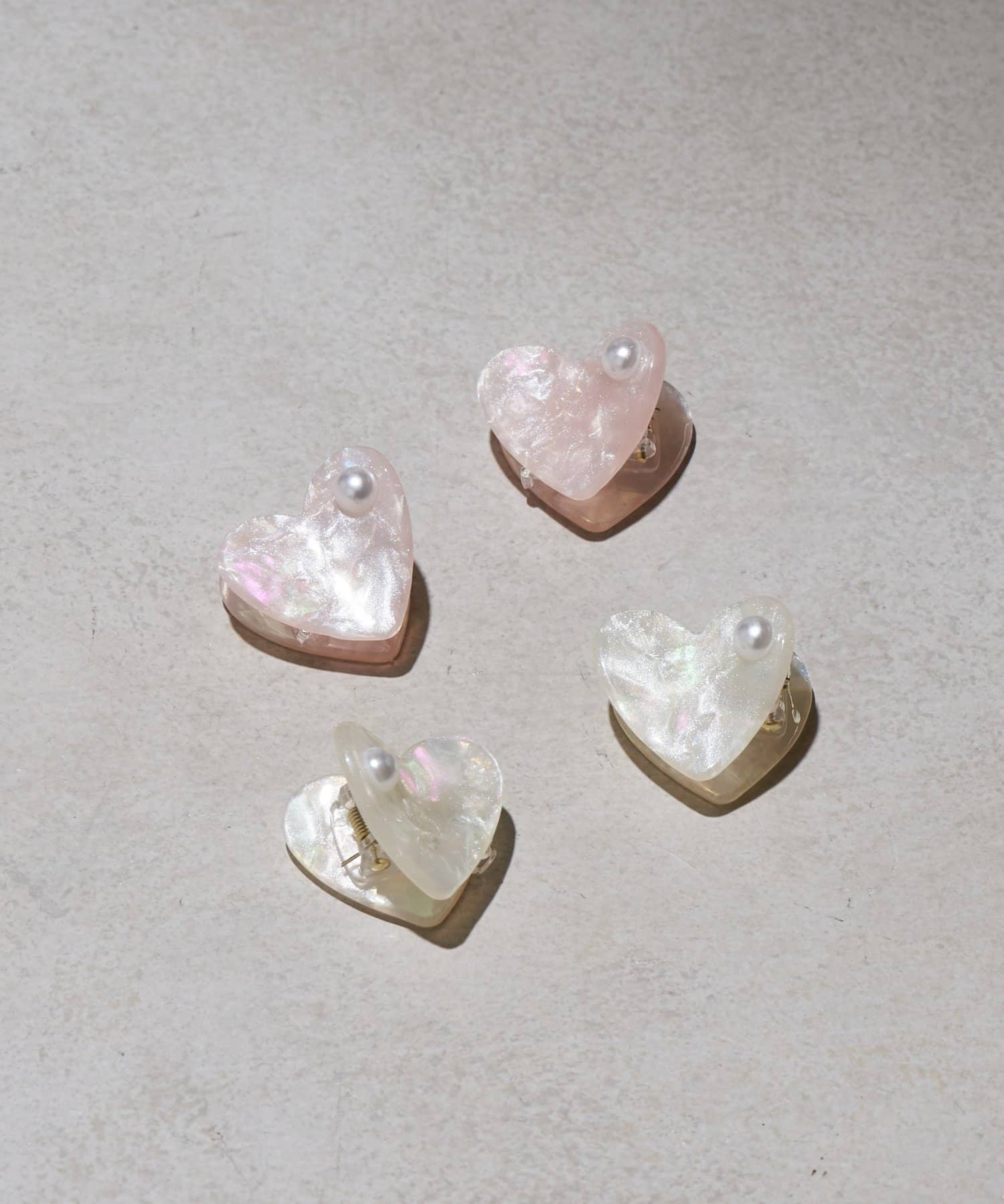 Lattice(ラティス) ニュアンスハートミニクリップセット(2P)