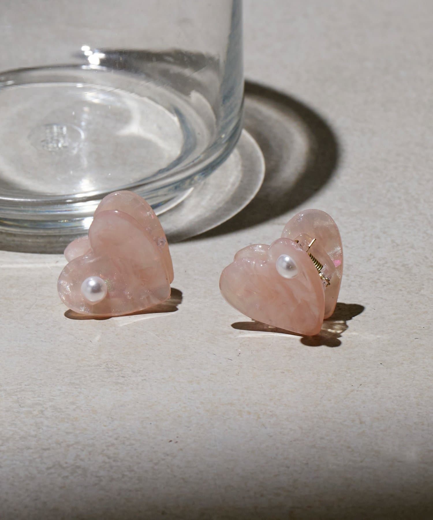 Lattice(ラティス) ニュアンスハートミニクリップセット(2P)