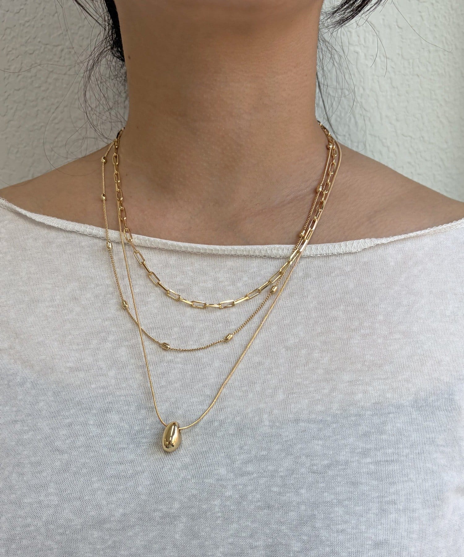 Lattice(ラティス) チェーンネックレス(3P)