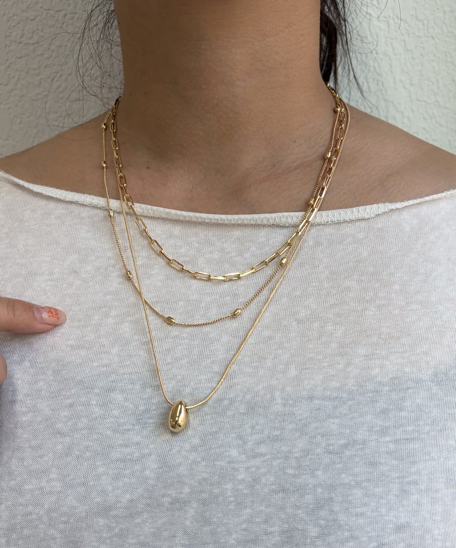 Lattice(ラティス) チェーンネックレス(3P)