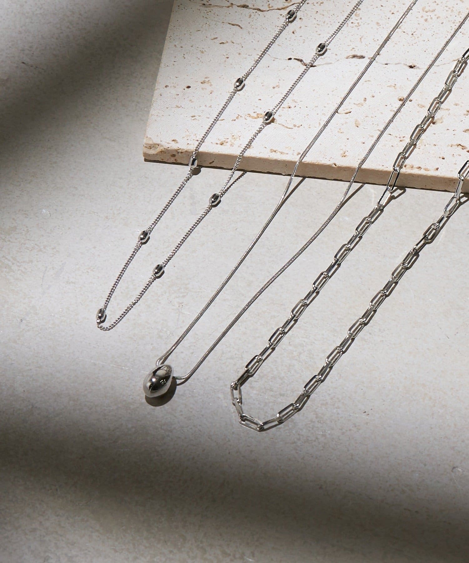 Lattice(ラティス) チェーンネックレス(3P)