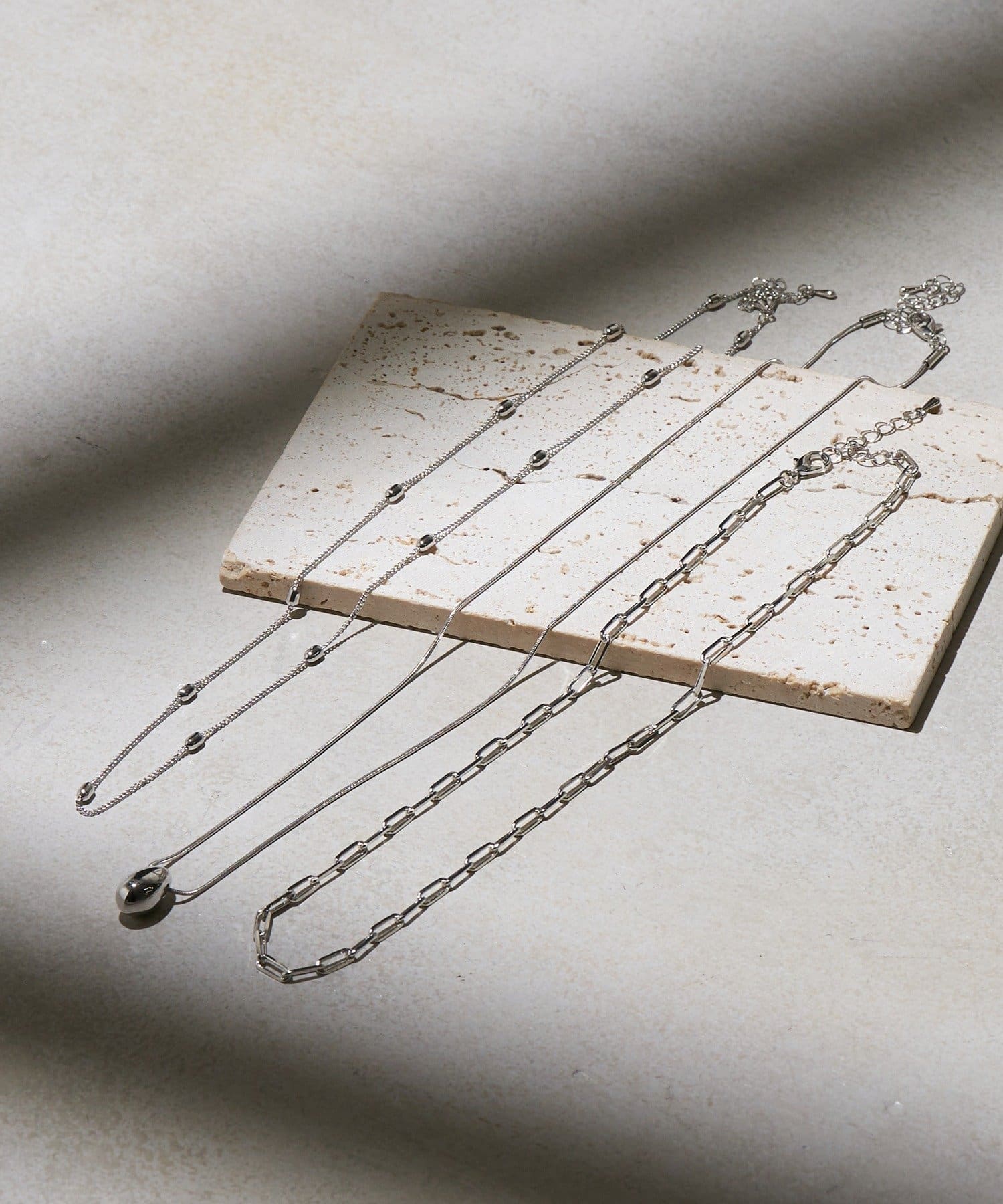 Lattice(ラティス) チェーンネックレス(3P)