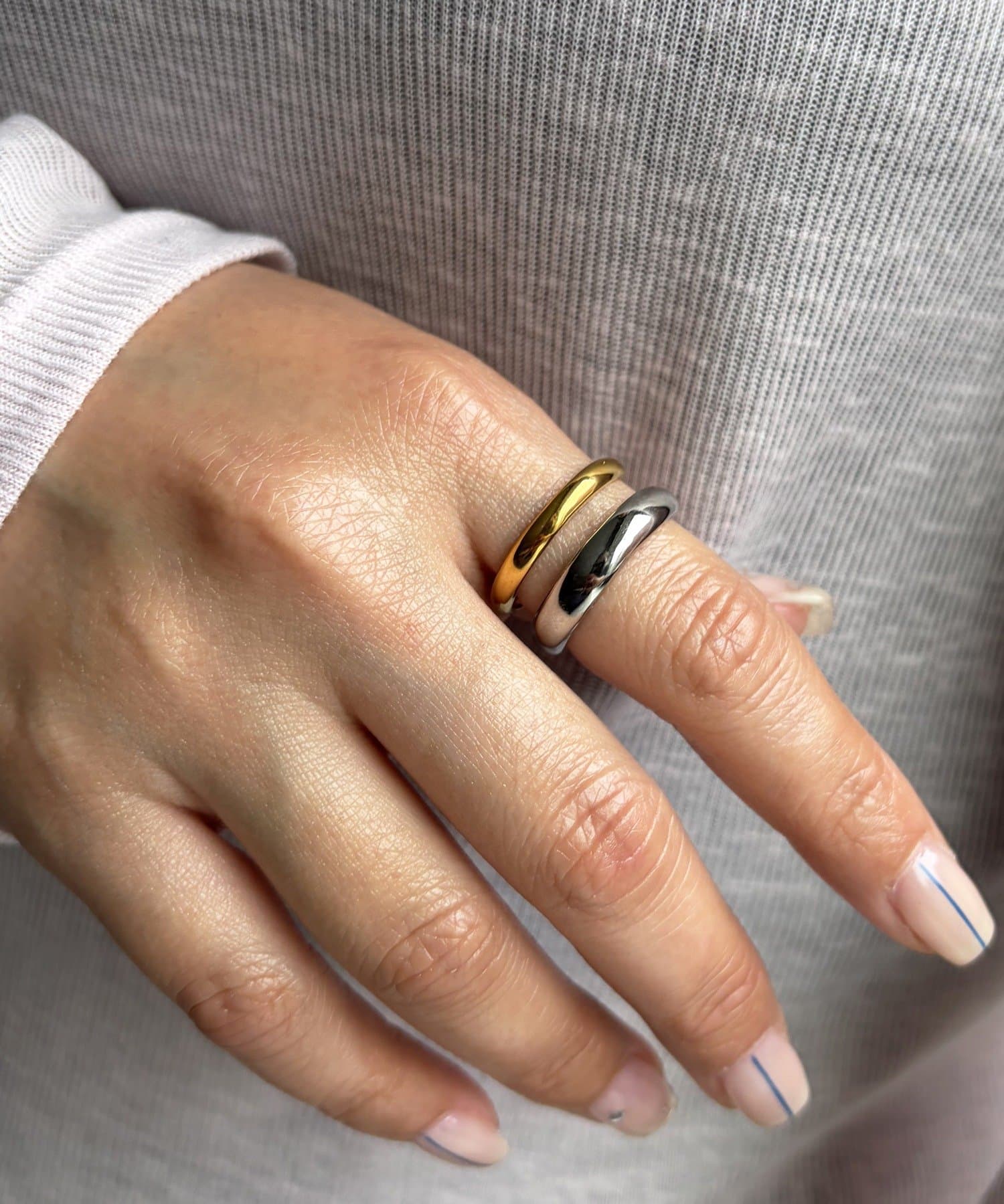 Lattice(ラティス) ＜ステンレス＞２連リング