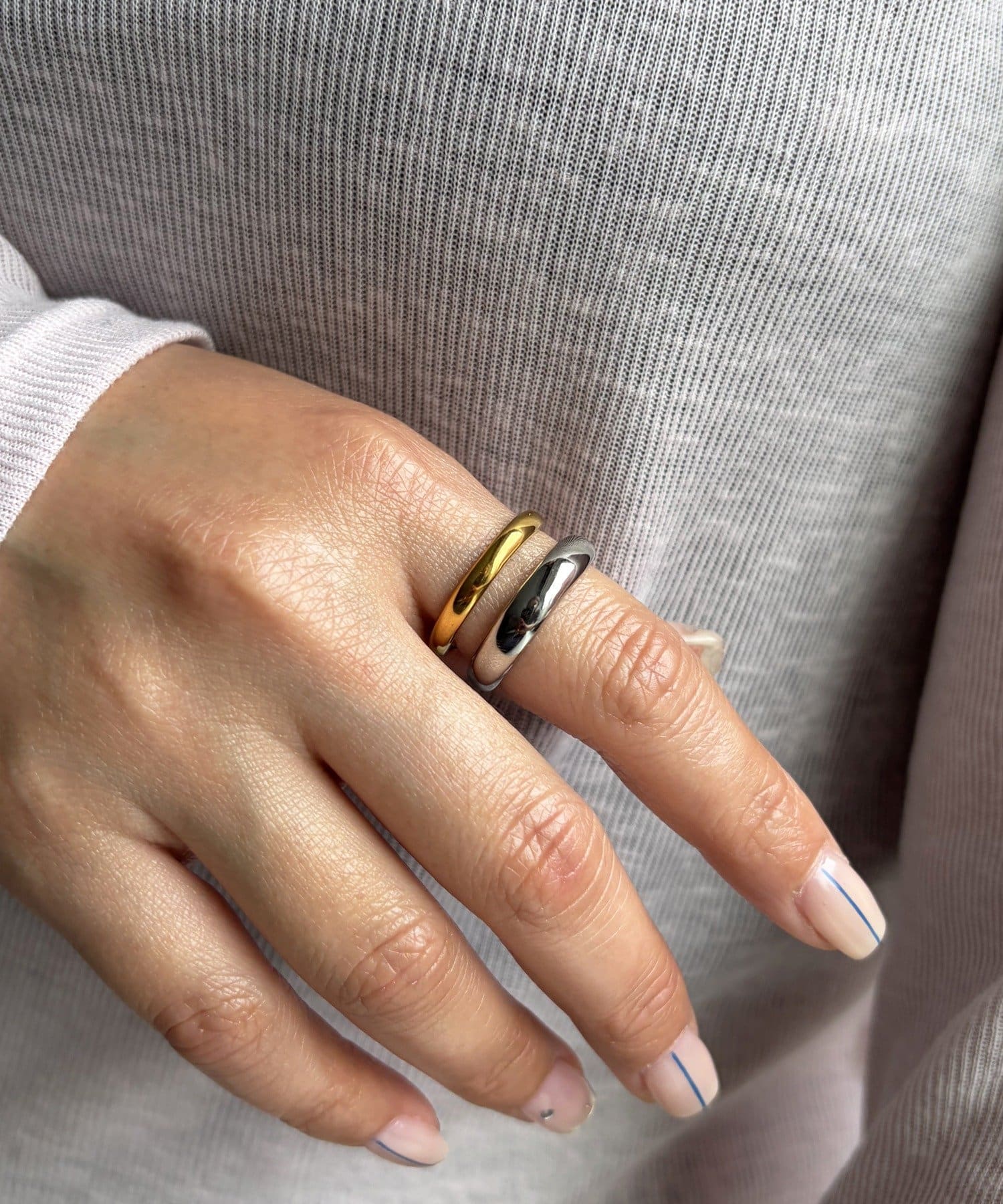 Lattice(ラティス) ＜ステンレス＞２連リング