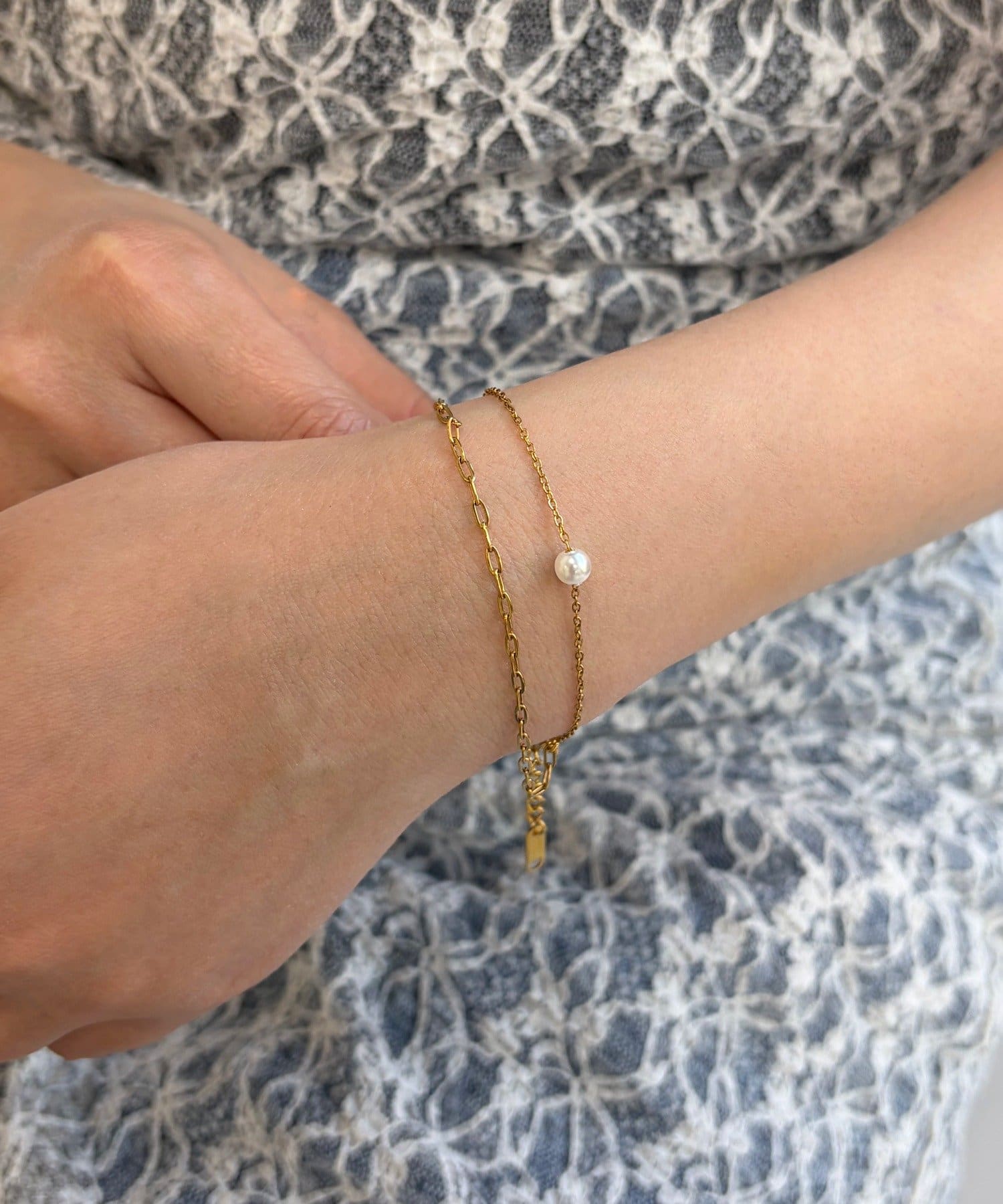 Lattice(ラティス) ＜ステンレス＞2連ブレスレット