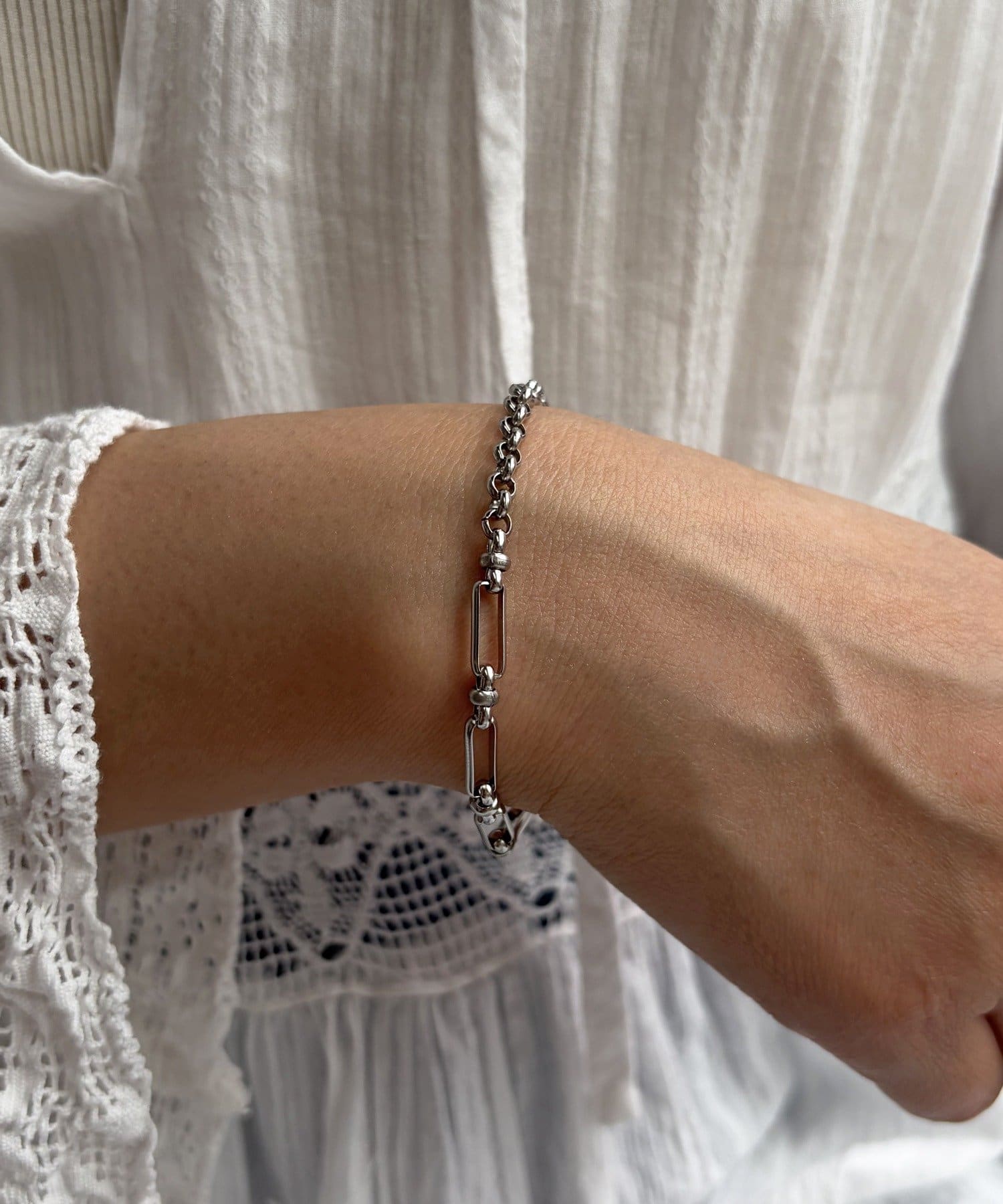 Lattice(ラティス) ＜ステンレス＞チェーンブレスレット