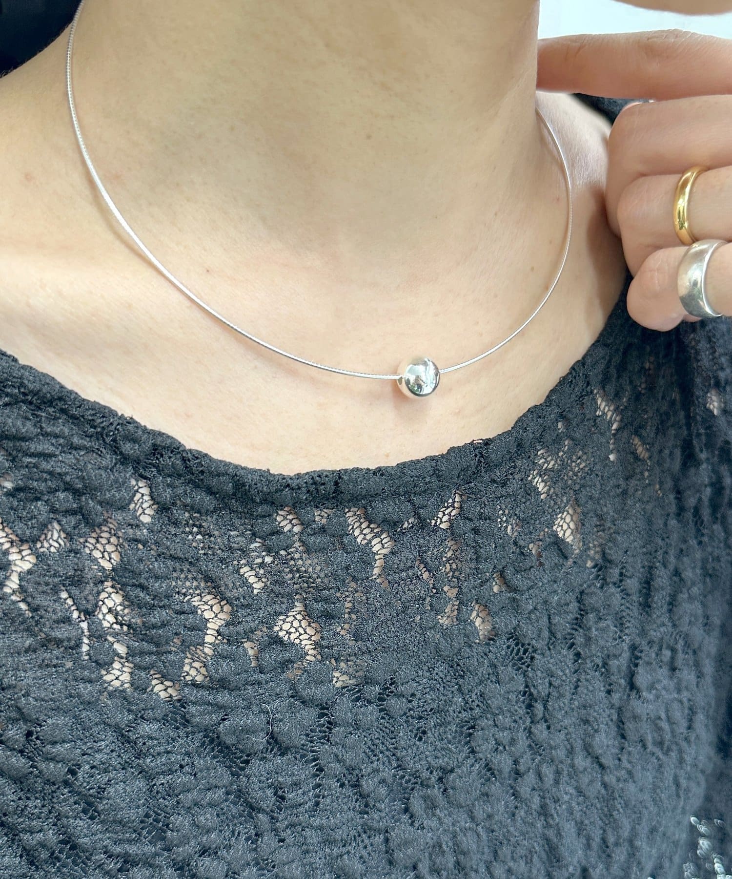 Omekashi(オメカシ) ENB ナバホパールワイヤーチョーカー