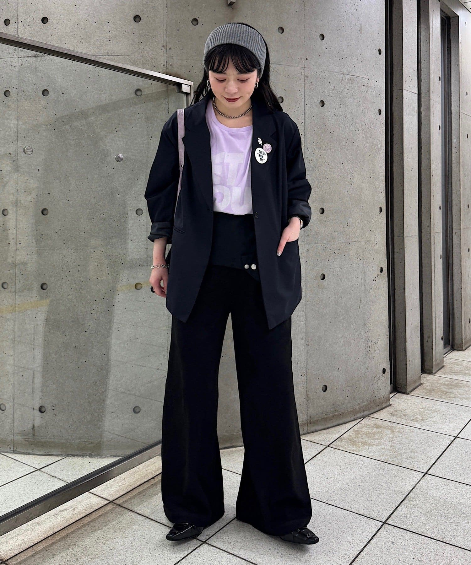 Kastane(カスタネ) 【4.5(日)0:00～4.7(火)23:59販売期間/YAMADA企画/WEB限定】ニュアンスブラックワイドサロペット