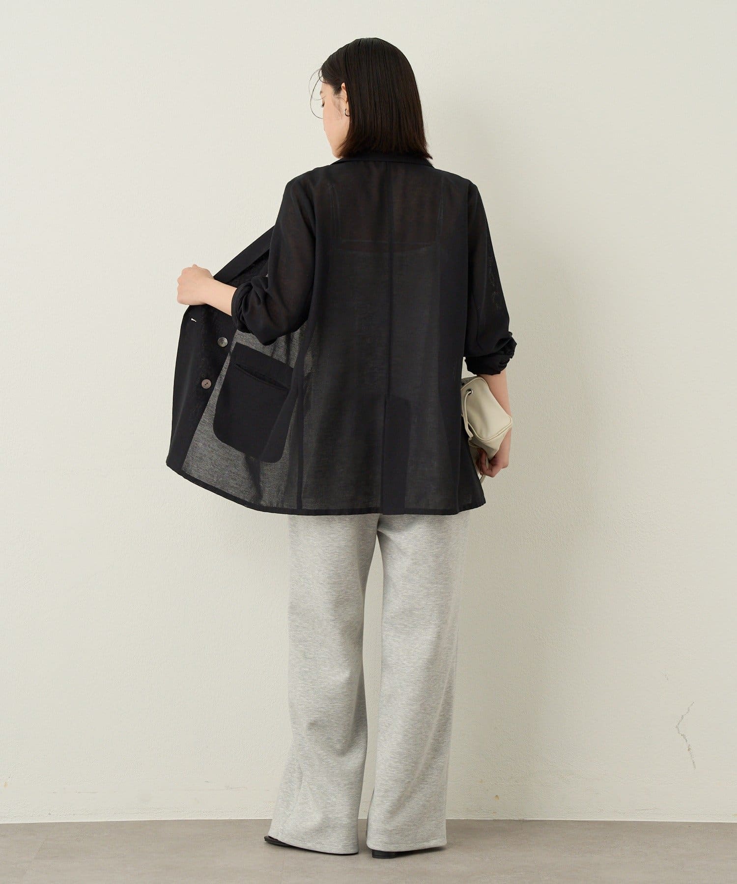 Omekashi(オメカシ) 刺繍ポンチイージーパンツ