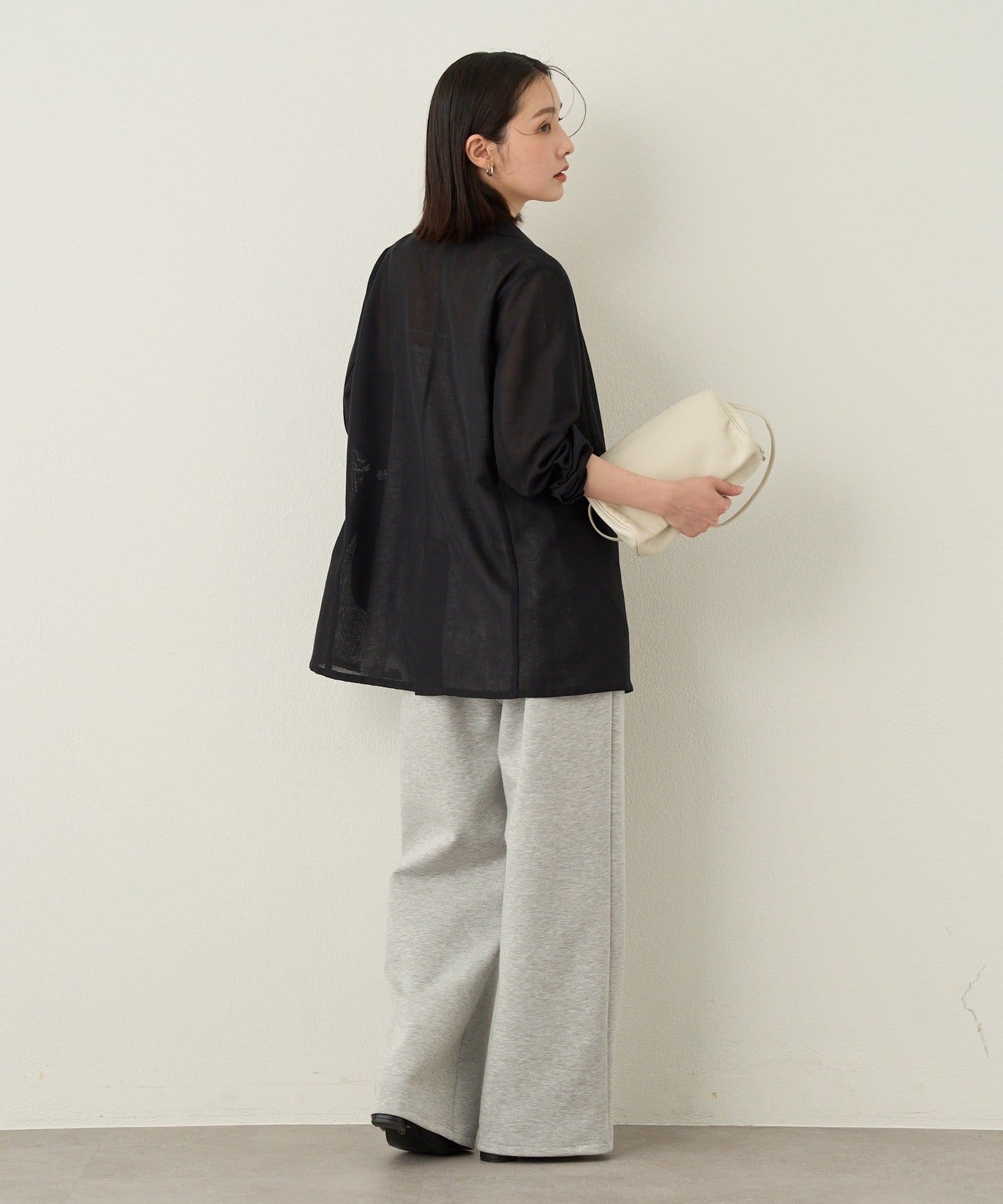 Omekashi(オメカシ) 刺繍ポンチイージーパンツ