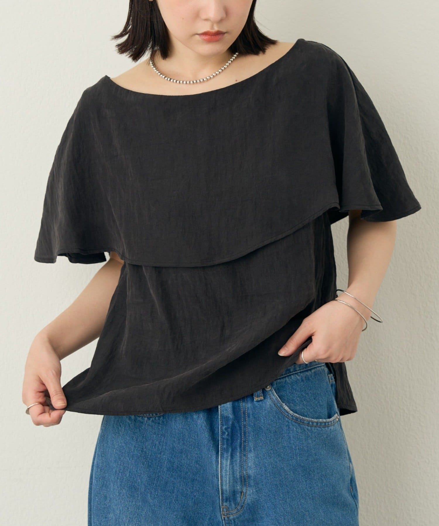 Omekashi(オメカシ) ラッフルブラウス
