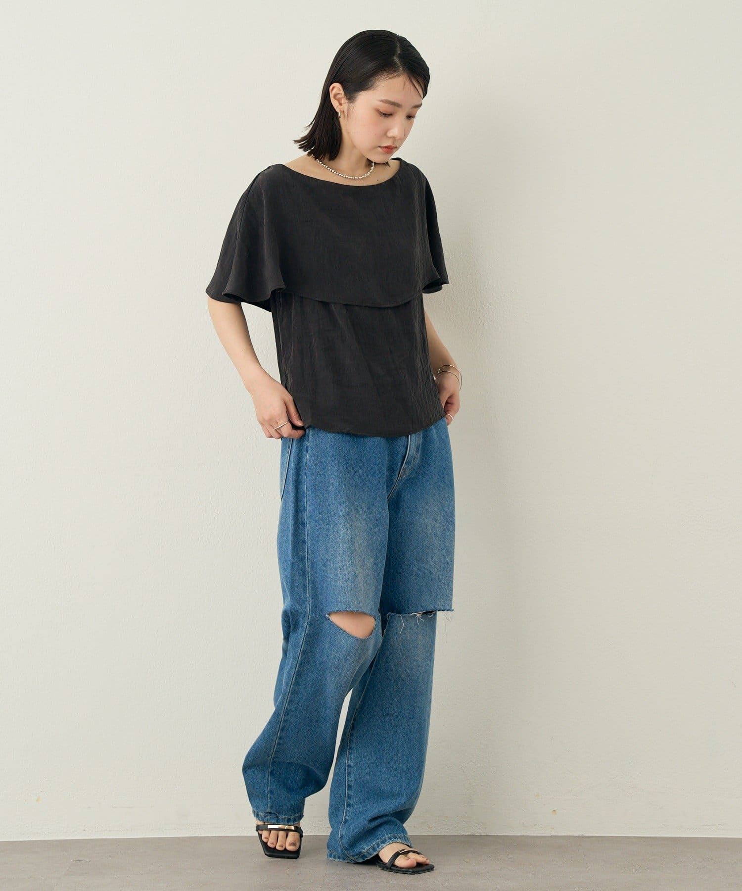 Omekashi(オメカシ) ラッフルブラウス