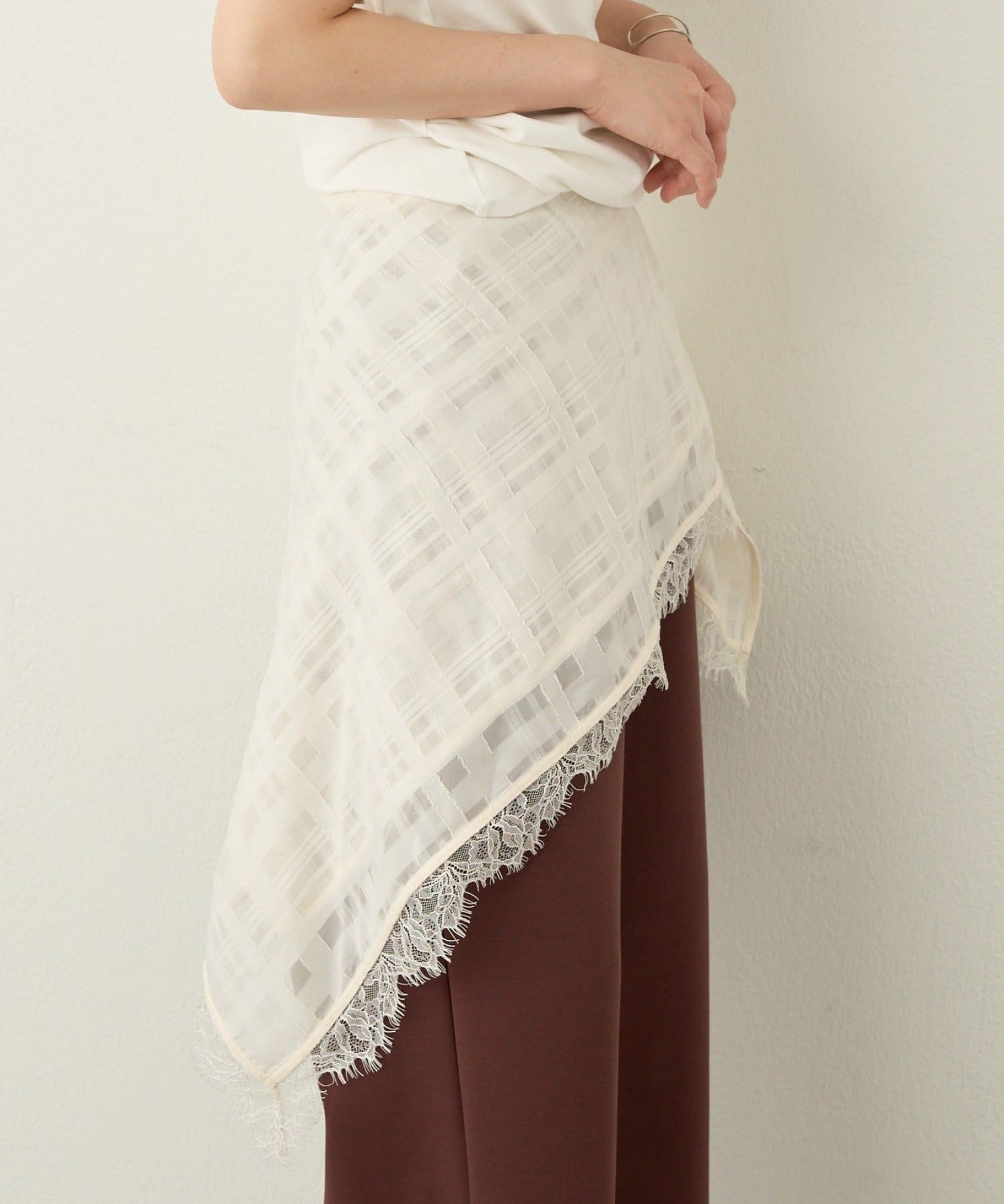 Omekashi(オメカシ) シアーチェックスカーフ