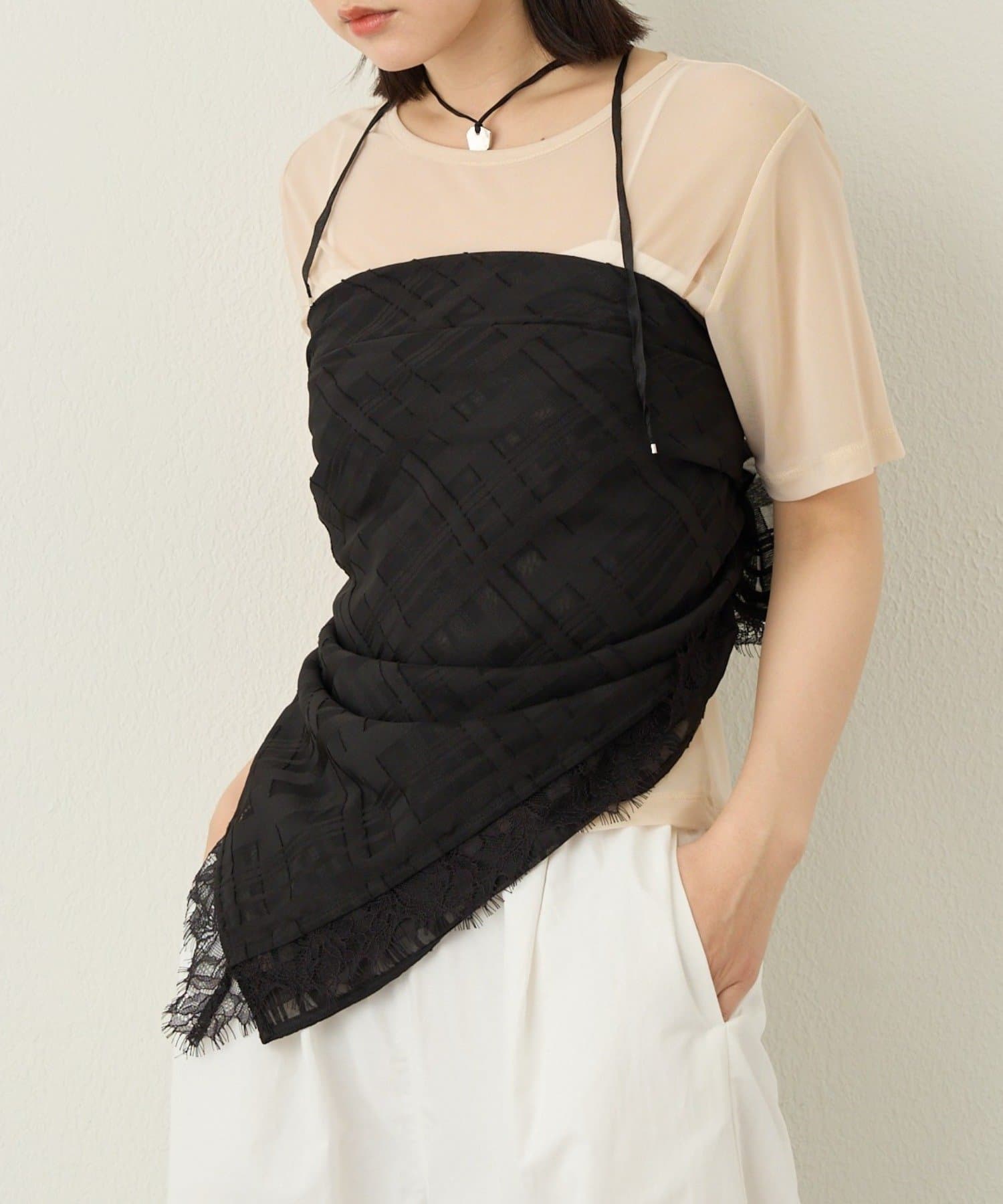 Omekashi(オメカシ) シアーチェックスカーフ