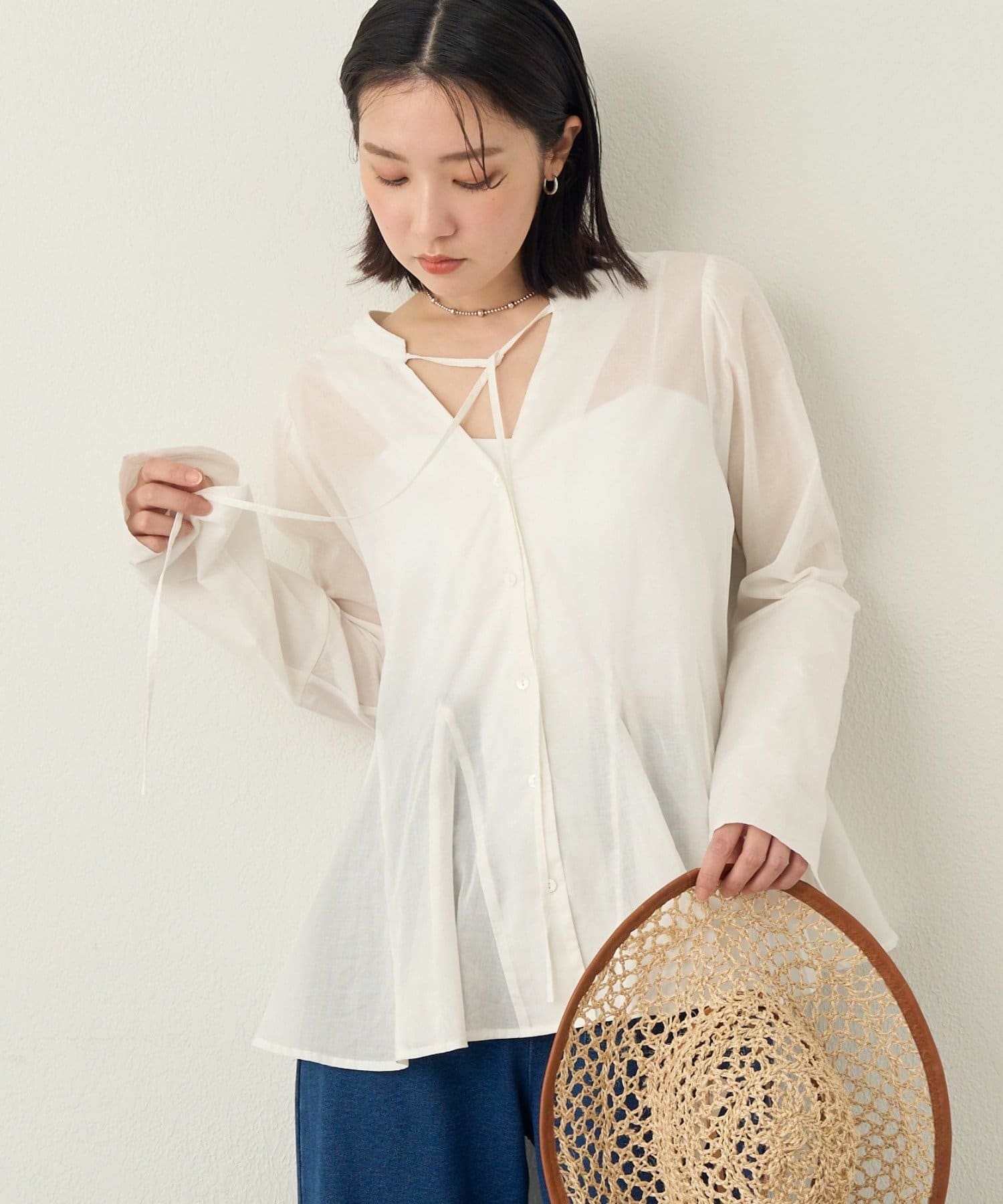 Omekashi(オメカシ) ペプラムブラウス