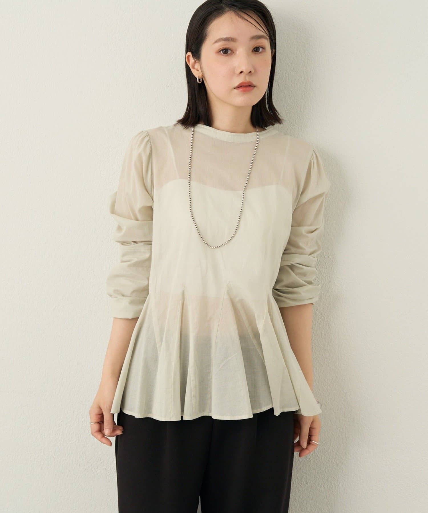 Omekashi(オメカシ) ペプラムブラウス