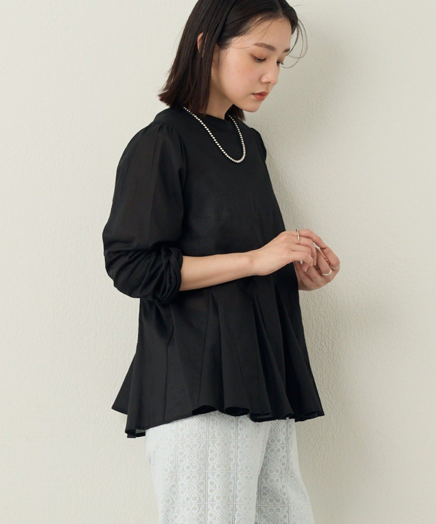Omekashi(オメカシ) ペプラムブラウス