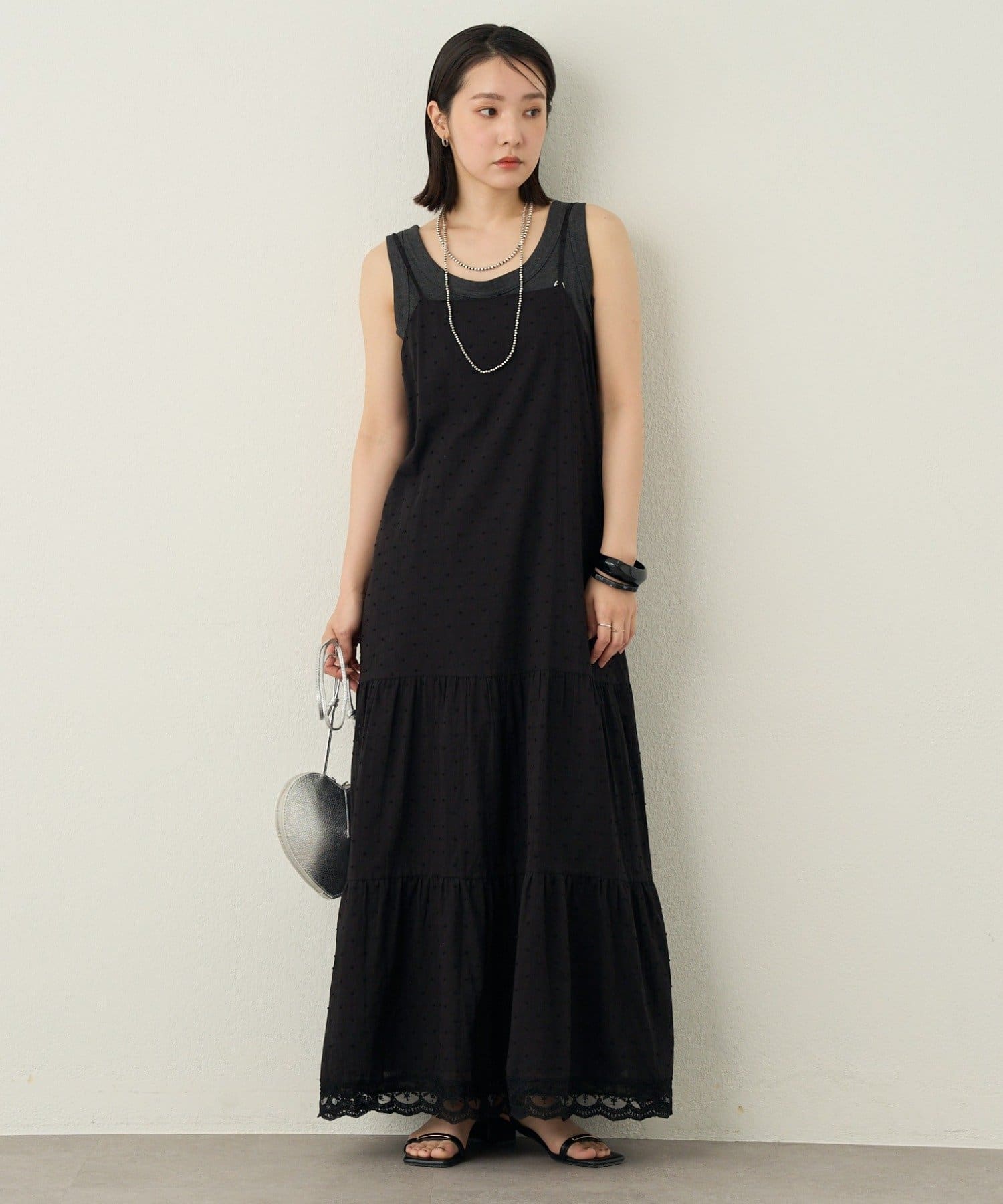 Omekashi(オメカシ) ドビーキャミワンピース