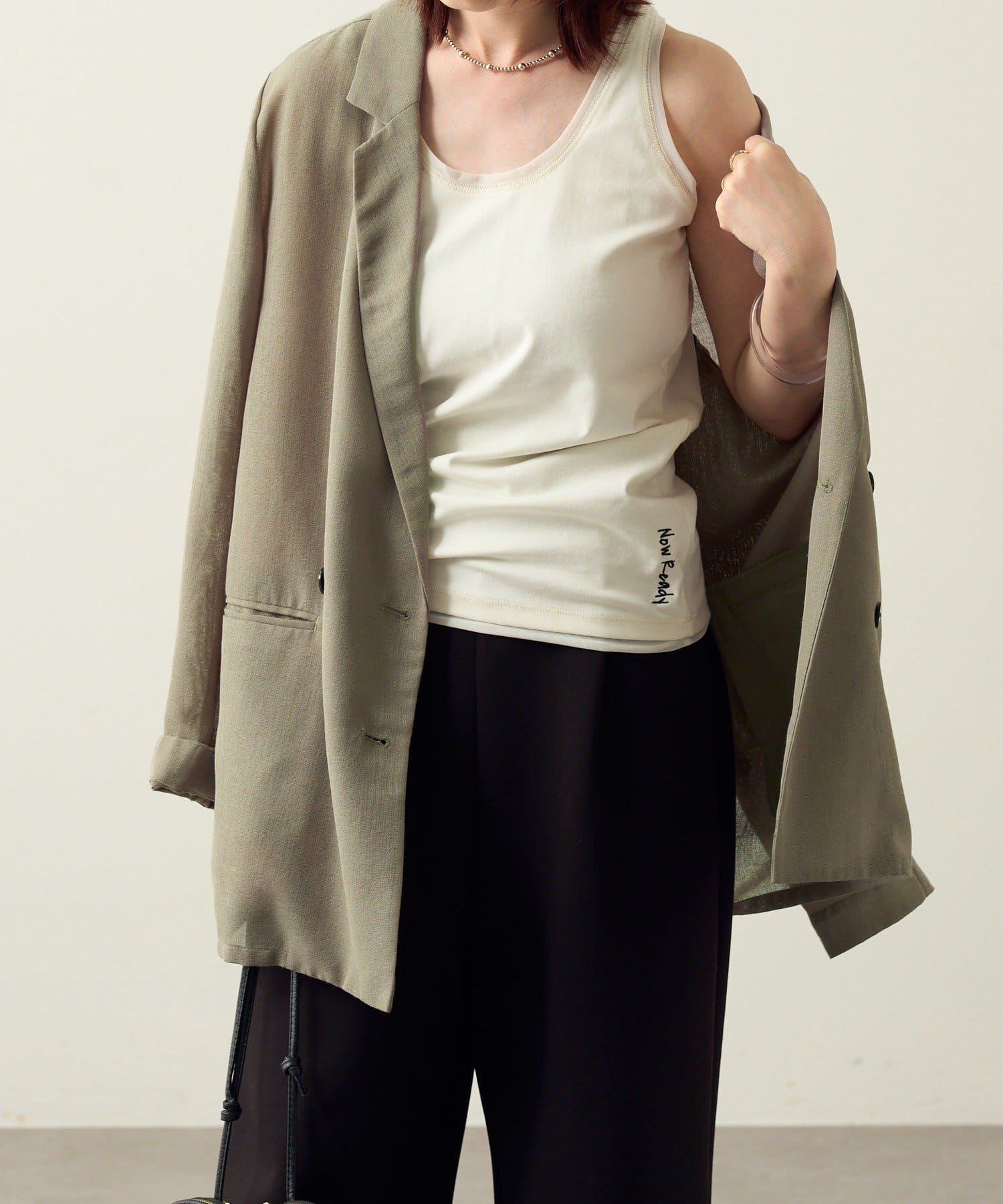 Omekashi(オメカシ) チュールレイヤード風タンクトップ