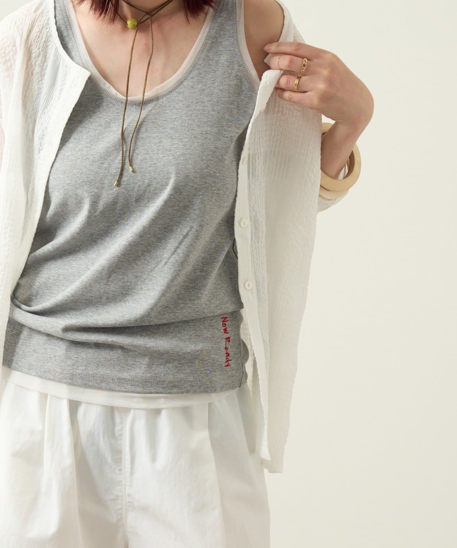 Omekashi(オメカシ) チュールレイヤード風タンクトップ