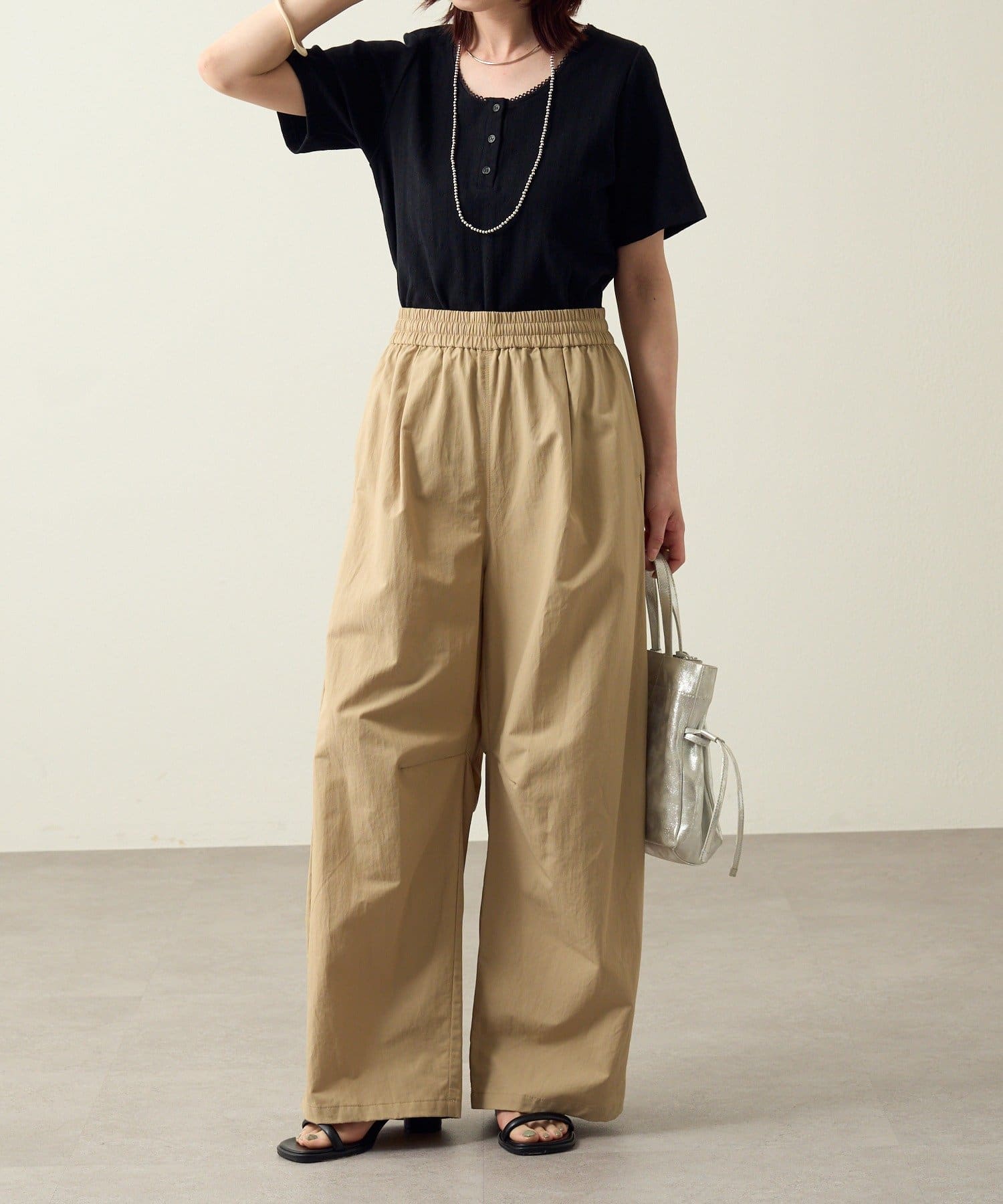 Omekashi(オメカシ) 針抜きヘンリーTシャツ