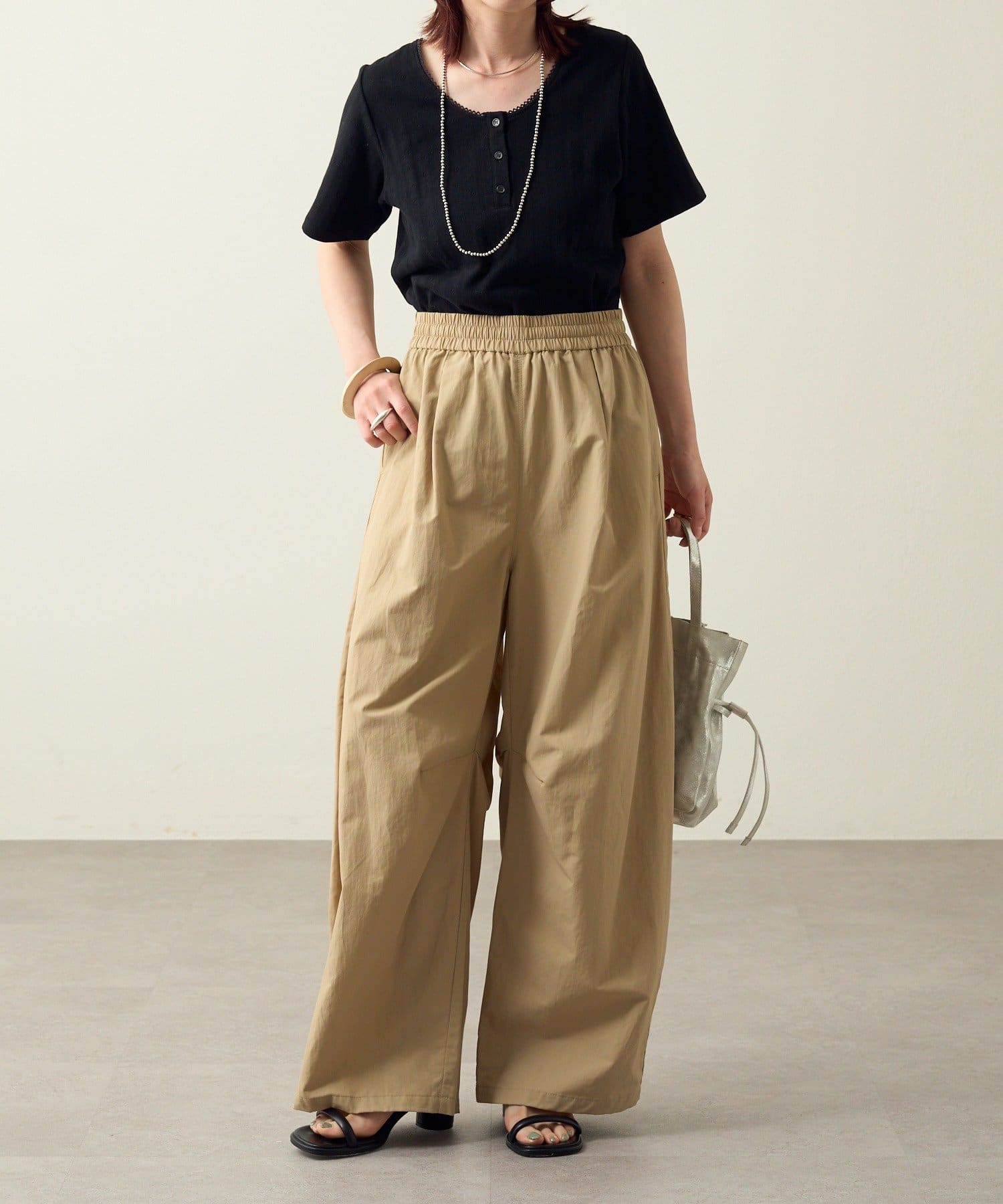 Omekashi(オメカシ) 針抜きヘンリーTシャツ