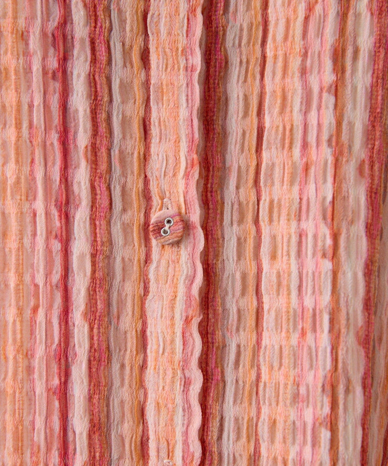 ear PAPILLONNER(イア パピヨネ) 《透け感あり》襟付き半袖プリントシャツ【SUM1 STYLE(スミスタイル)】