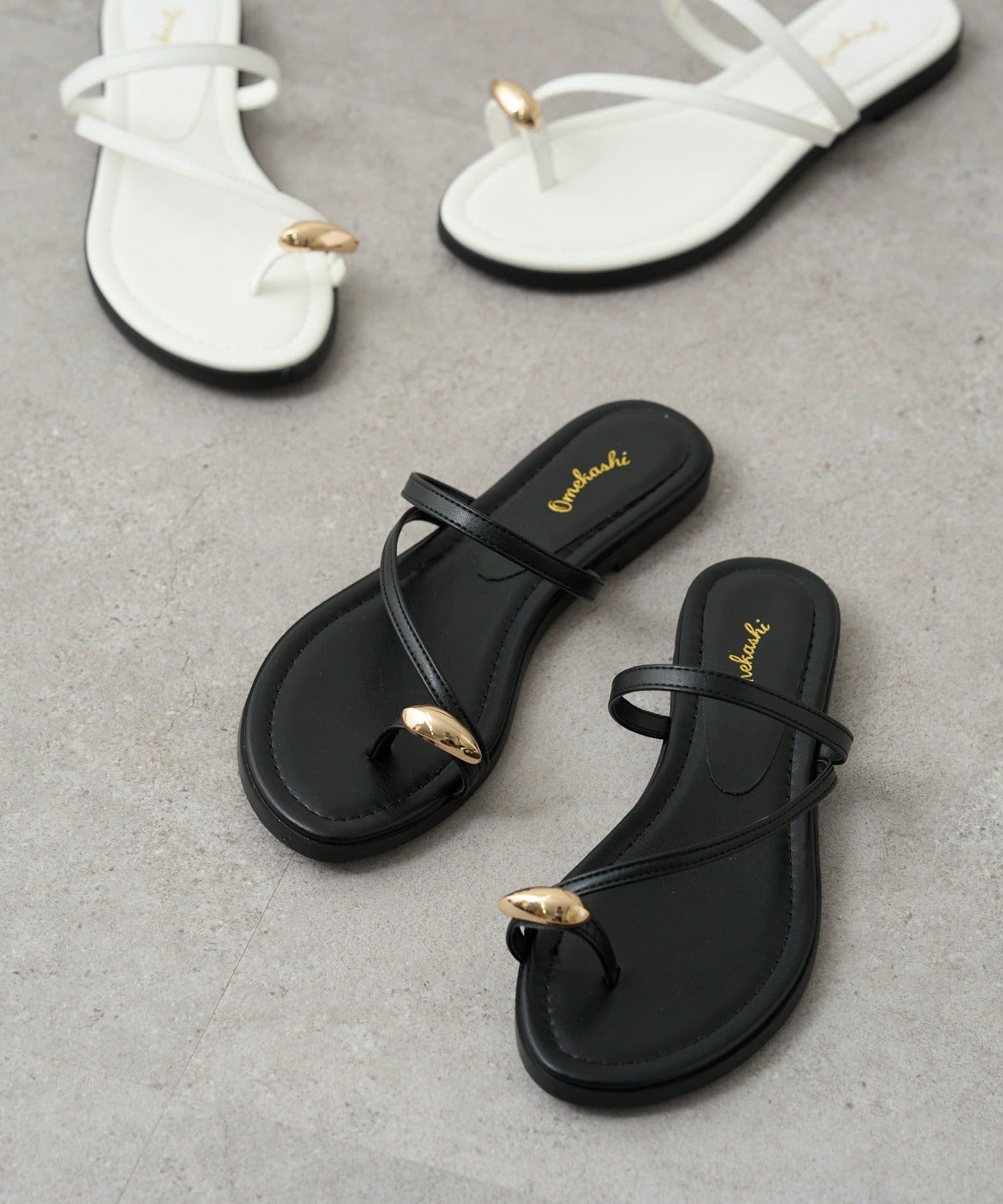 Omekashi(オメカシ) トングフラットサンダル