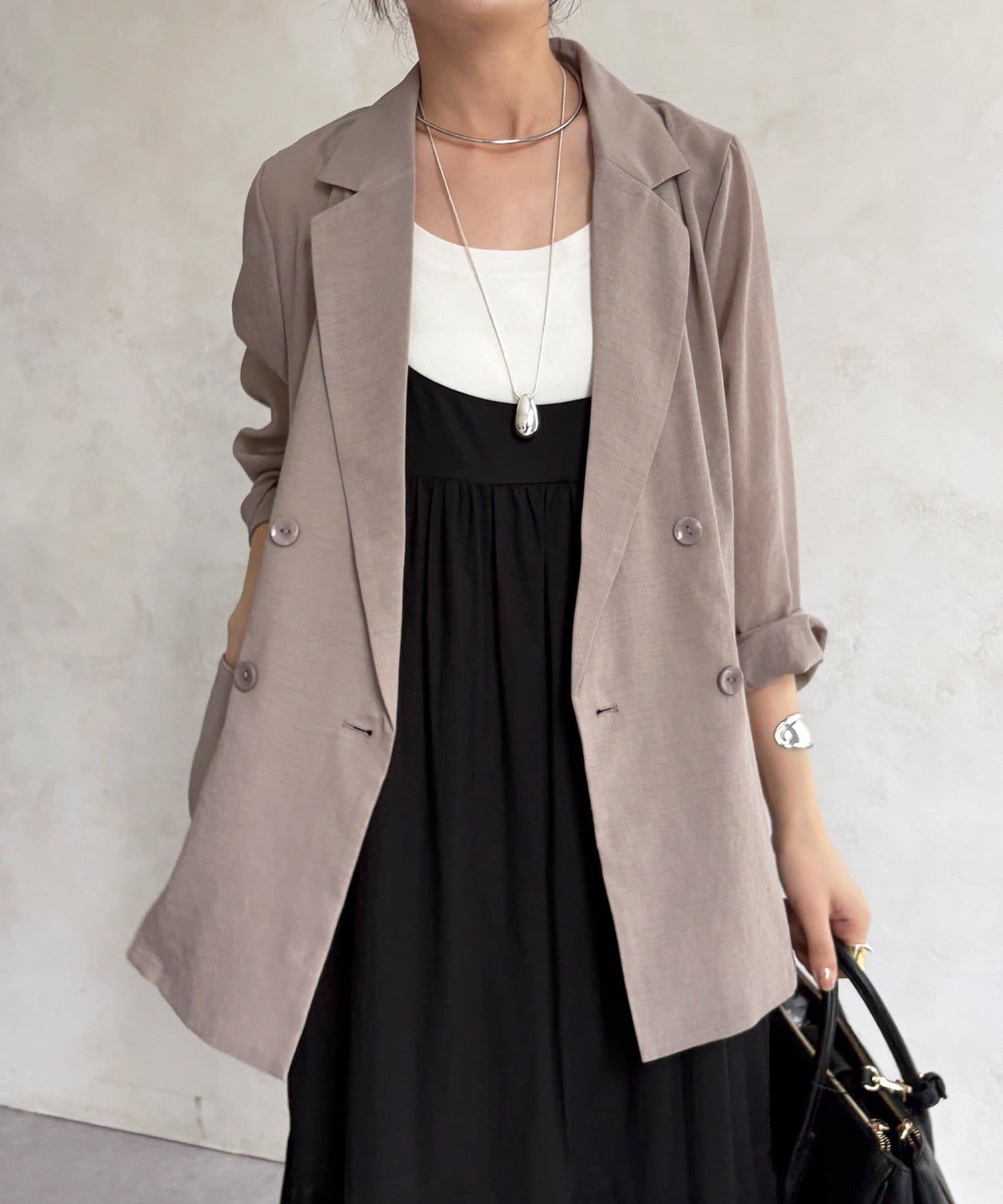 DOUDOU(ドゥドゥ) 【24日 10%OFFで予約スタート！】シアーダブルジャケット