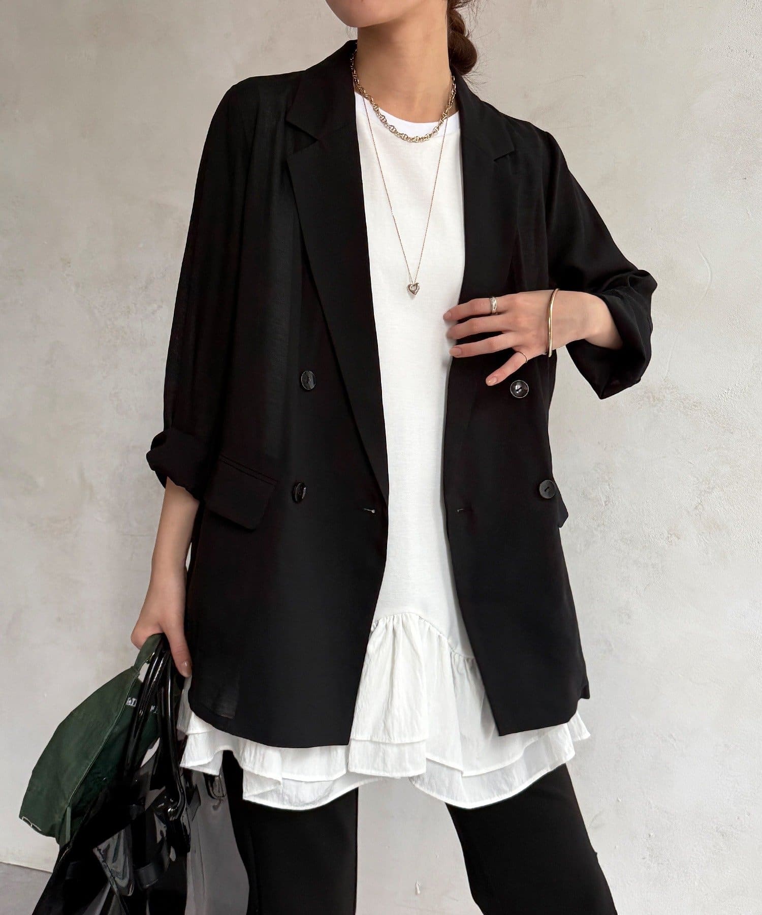 DOUDOU(ドゥドゥ) 【24日 10%OFFで予約スタート！】シアーダブルジャケット