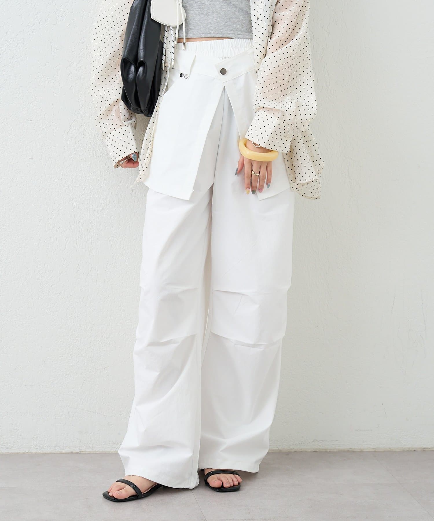 mystic(ミスティック) ラップレイヤードカーゴパンツ