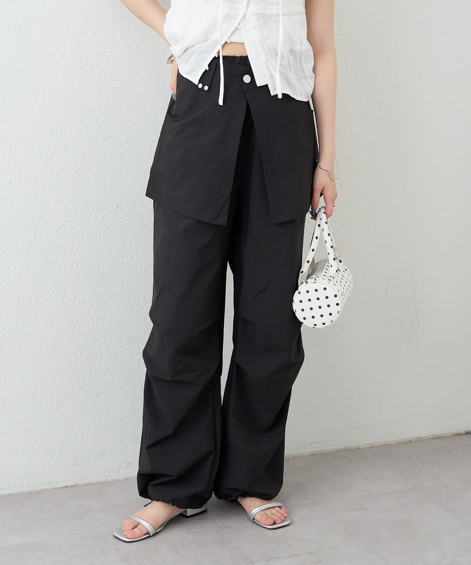 mystic(ミスティック) ラップレイヤードカーゴパンツ